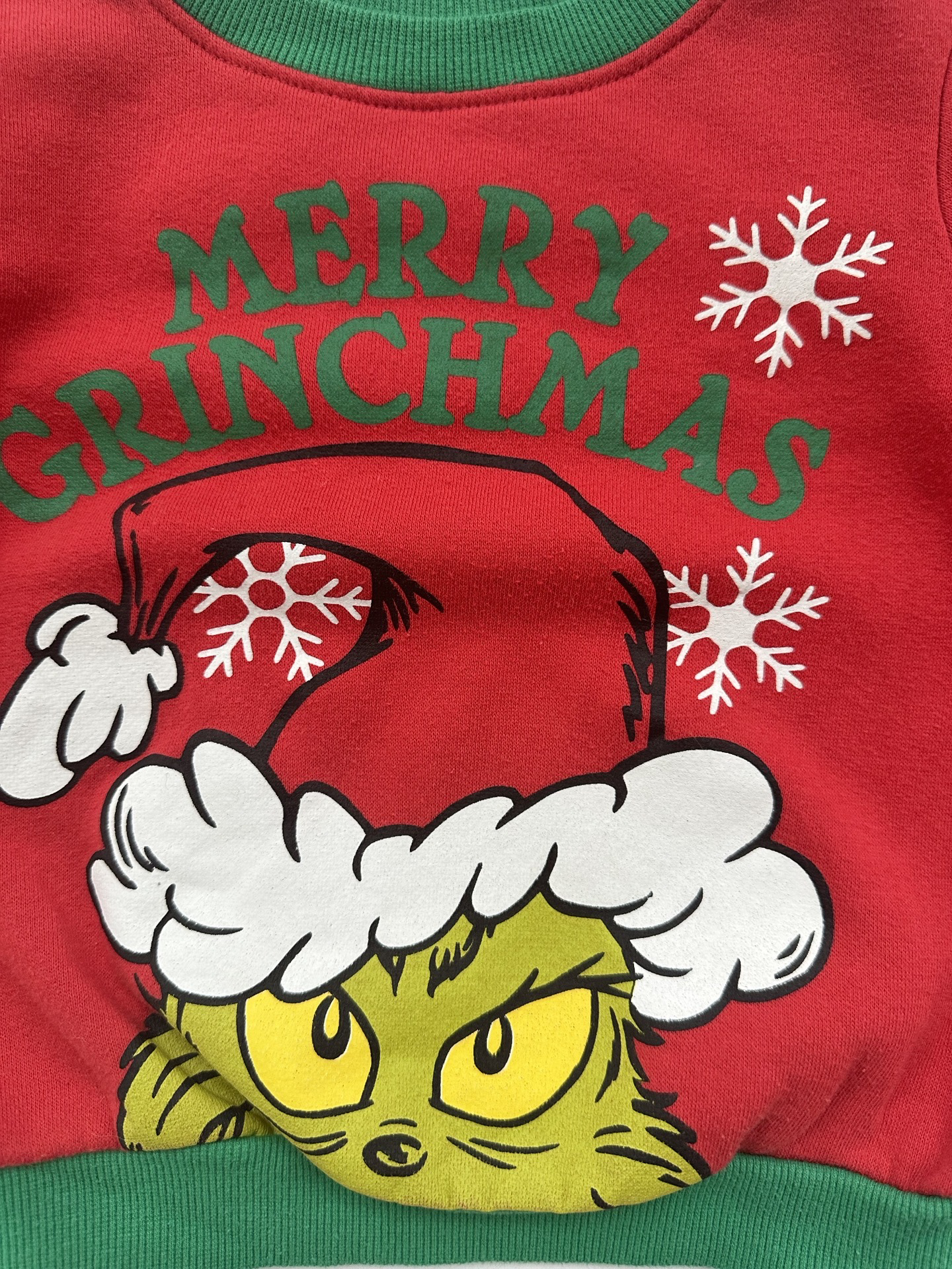 18M Baby Girl Grinch Christmas Skirt & Top
