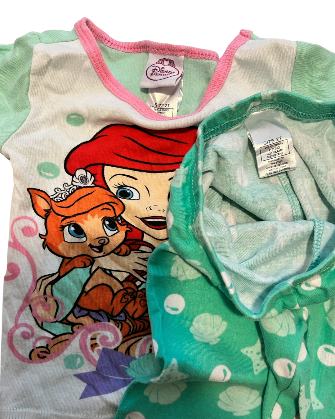 2T Toddler Girl DISNEY Princess Little Mermaid PJs