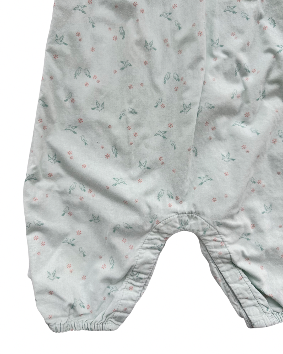 6-12M Baby Girl Baby Gap Mint Green Bird Romper