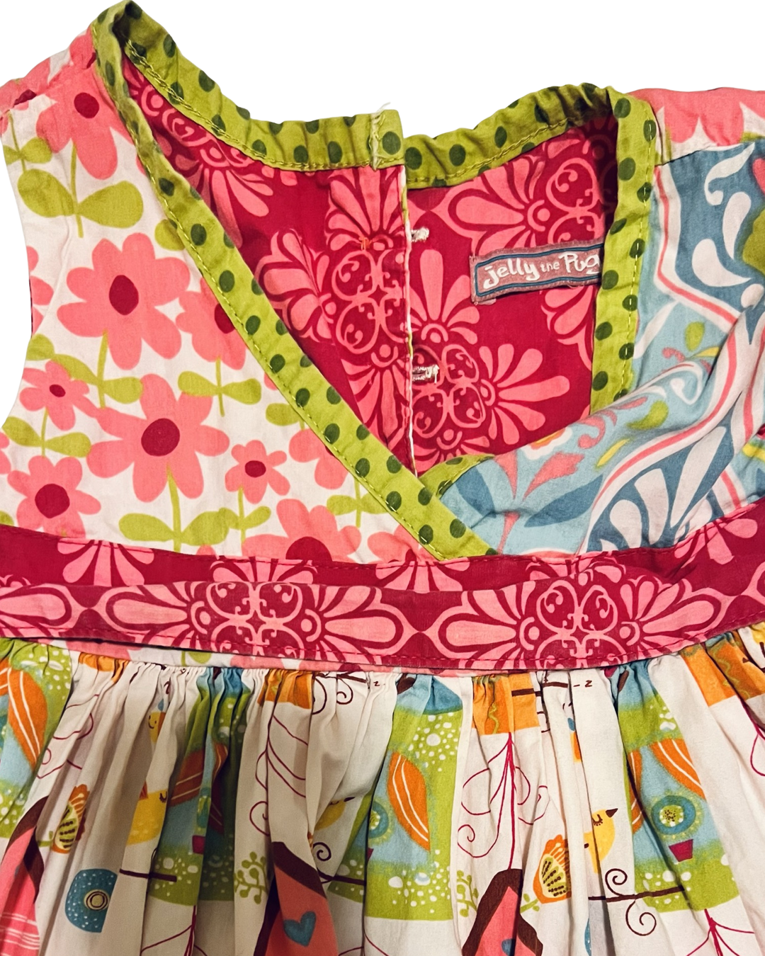 2T Baby Girl Jelly the Pug Birdhouse Dress