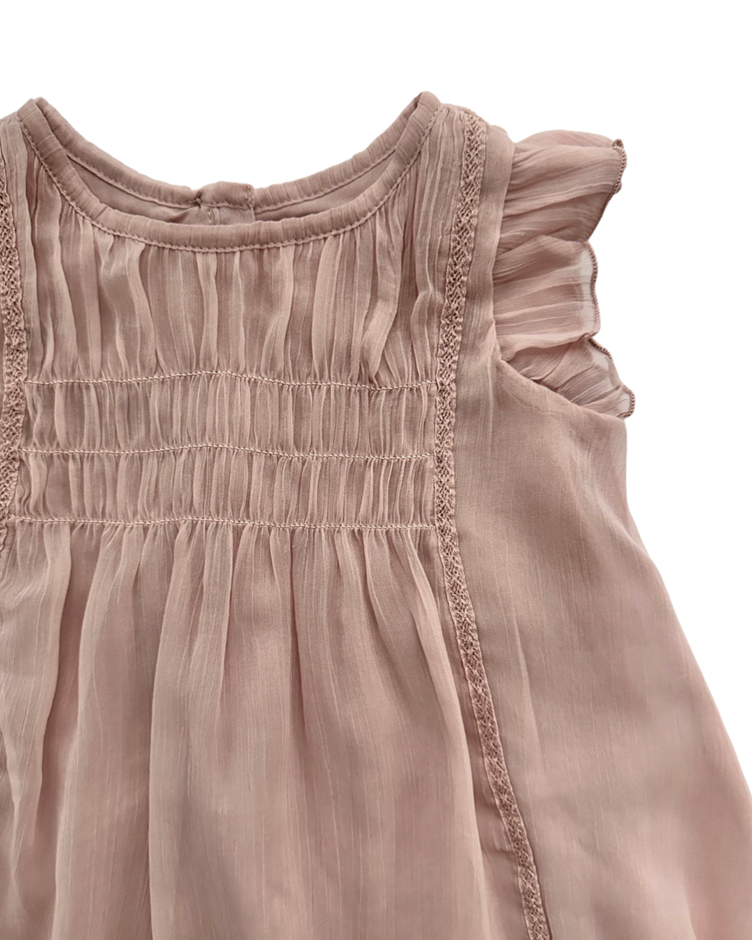 6-12M Baby Girl Baby Gap Blush Pink Chiffon Dress