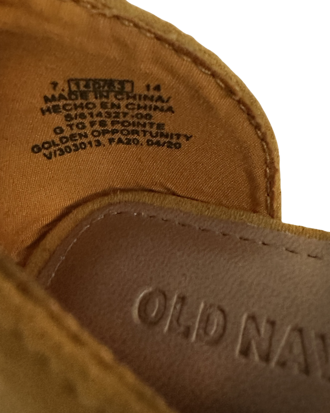 7C Toddler Girl Marigold Mustard Yellow Old Navy Flats Shoes