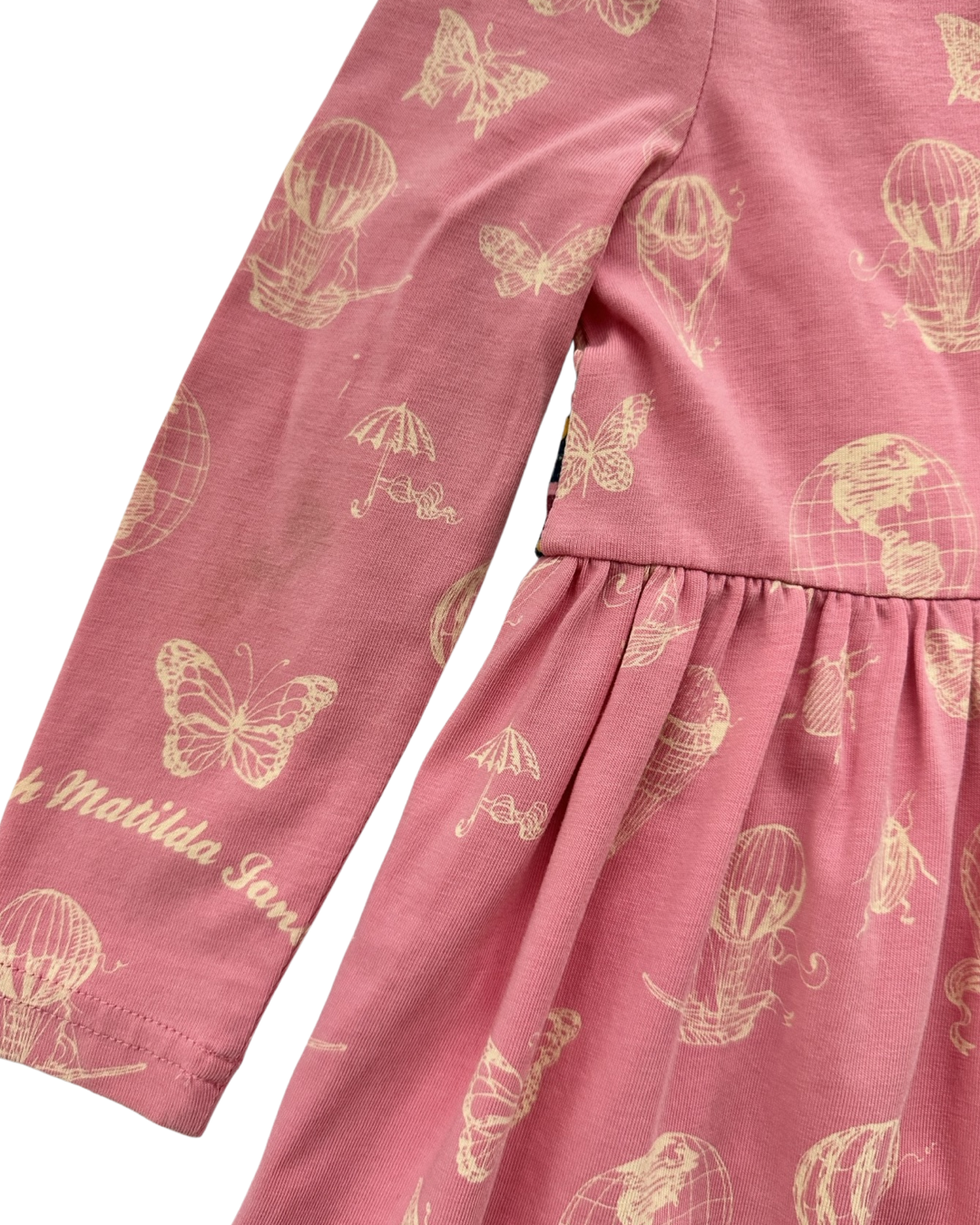 2T Toddler Girl Pink Hot AirBallon Butterfly Matilda Jane Paint By Numbers Dress