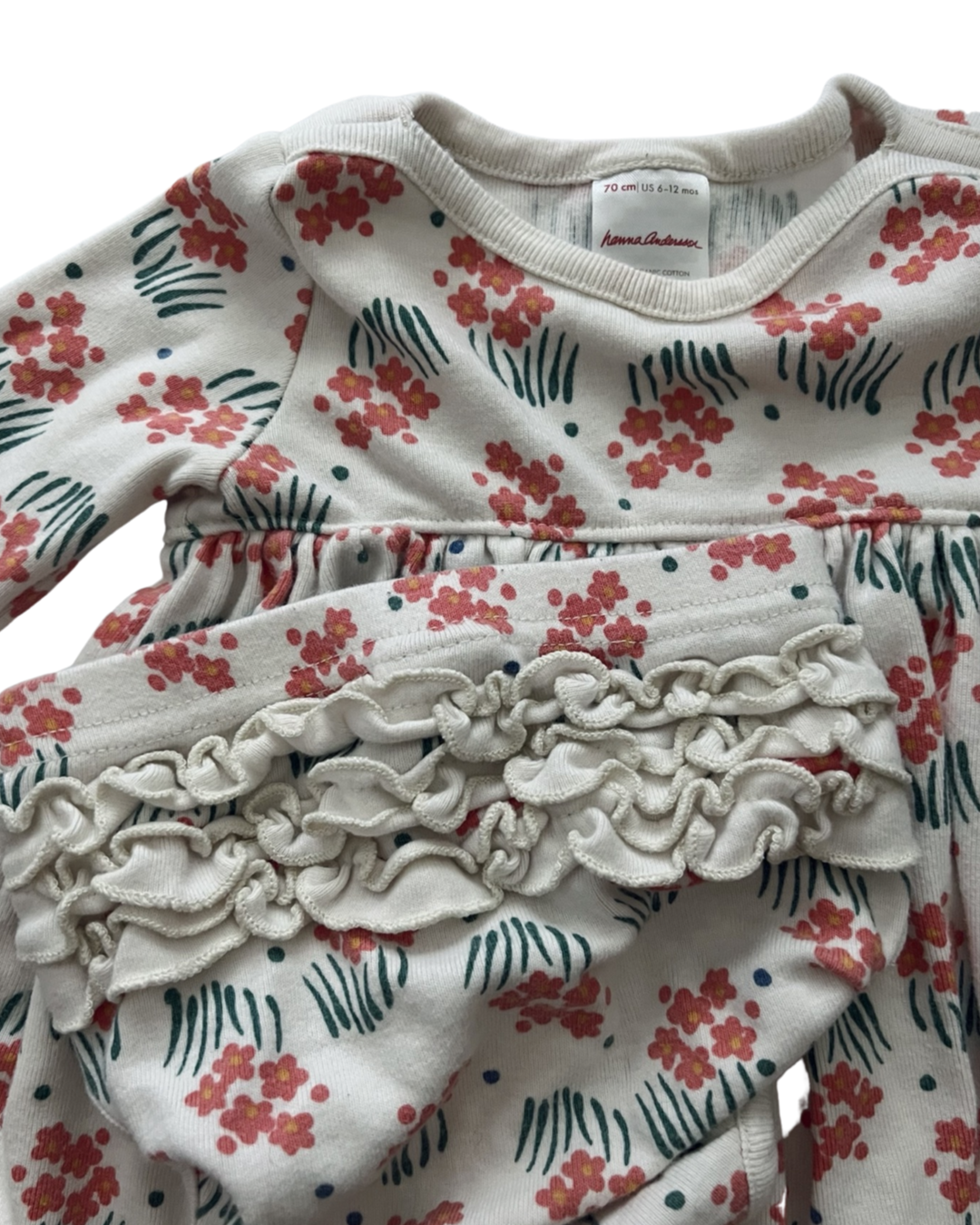 6-12M Baby Girl Hanna Andersson Floral Dress Set