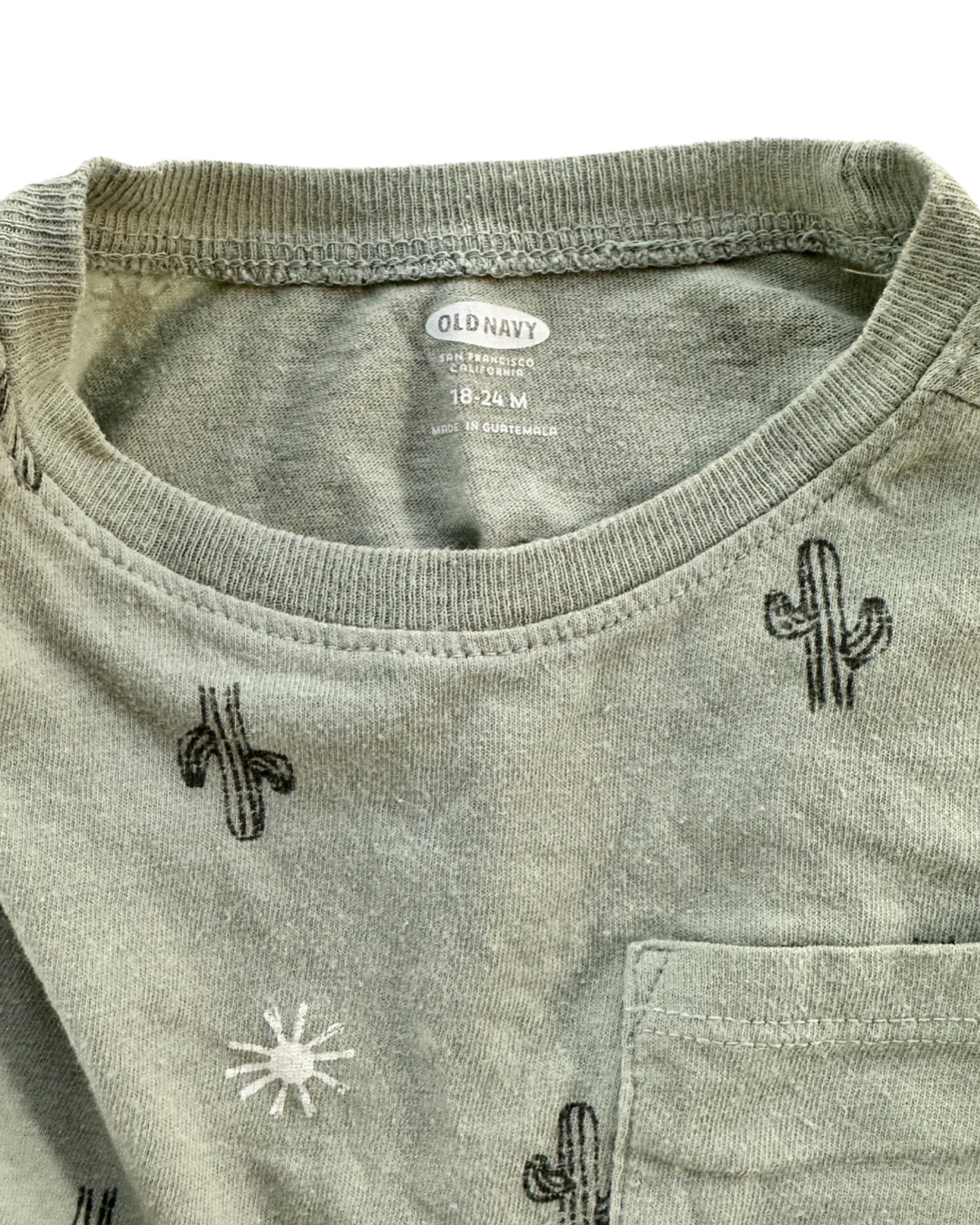 18M-24M Baby Boy Old Navy Green Cactus Shirt