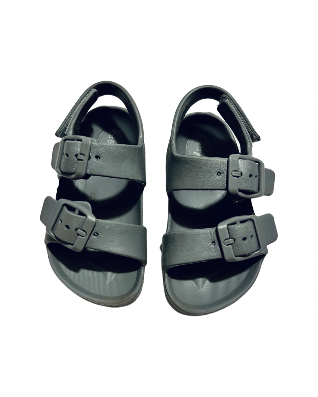 7C Toddler Boy Gray Rubber Cat & Jack Water Sandals