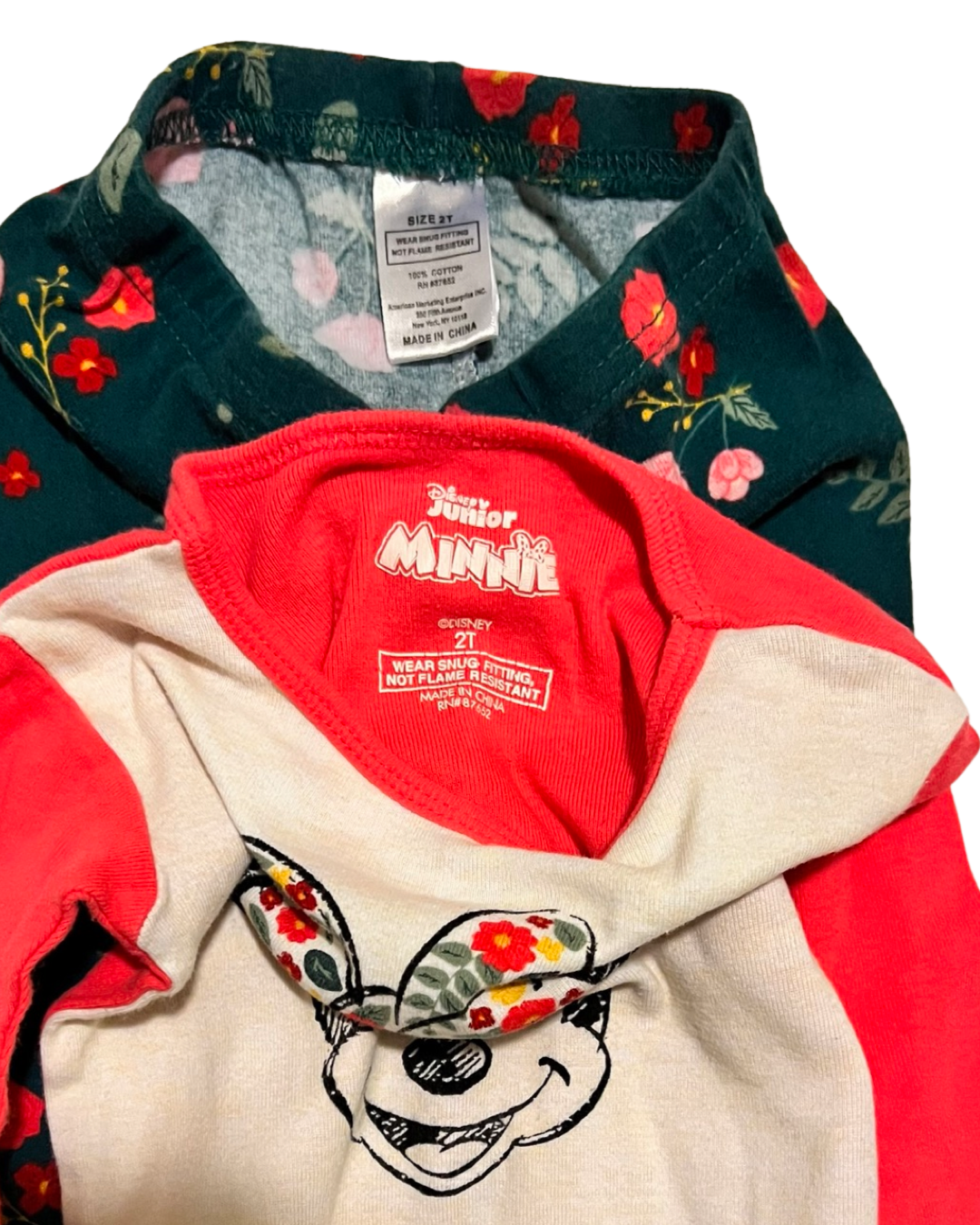 2T Toddler Girl DISNEY Minnie Mouse 2PC PJs