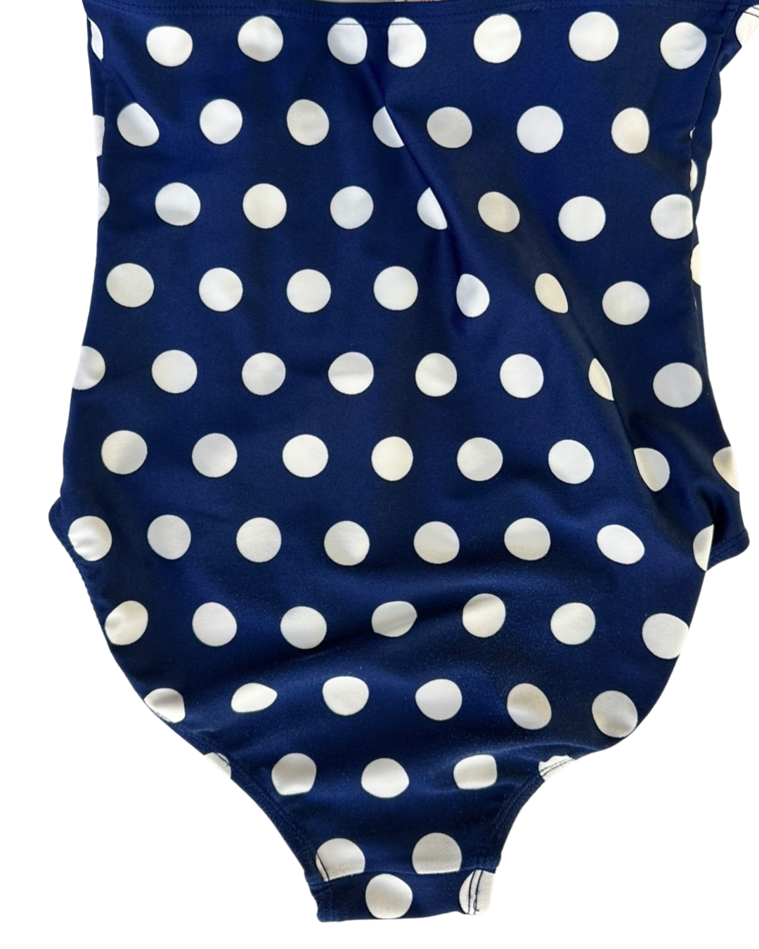 Girls Large Size 10/12 Cat & Jack Navy Polka Dot One Piece Swim Suit