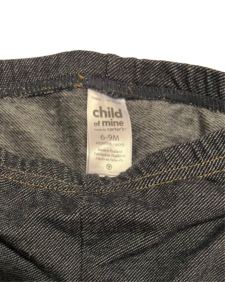 6-9M Baby Girl Carters Faux Jean Leggings