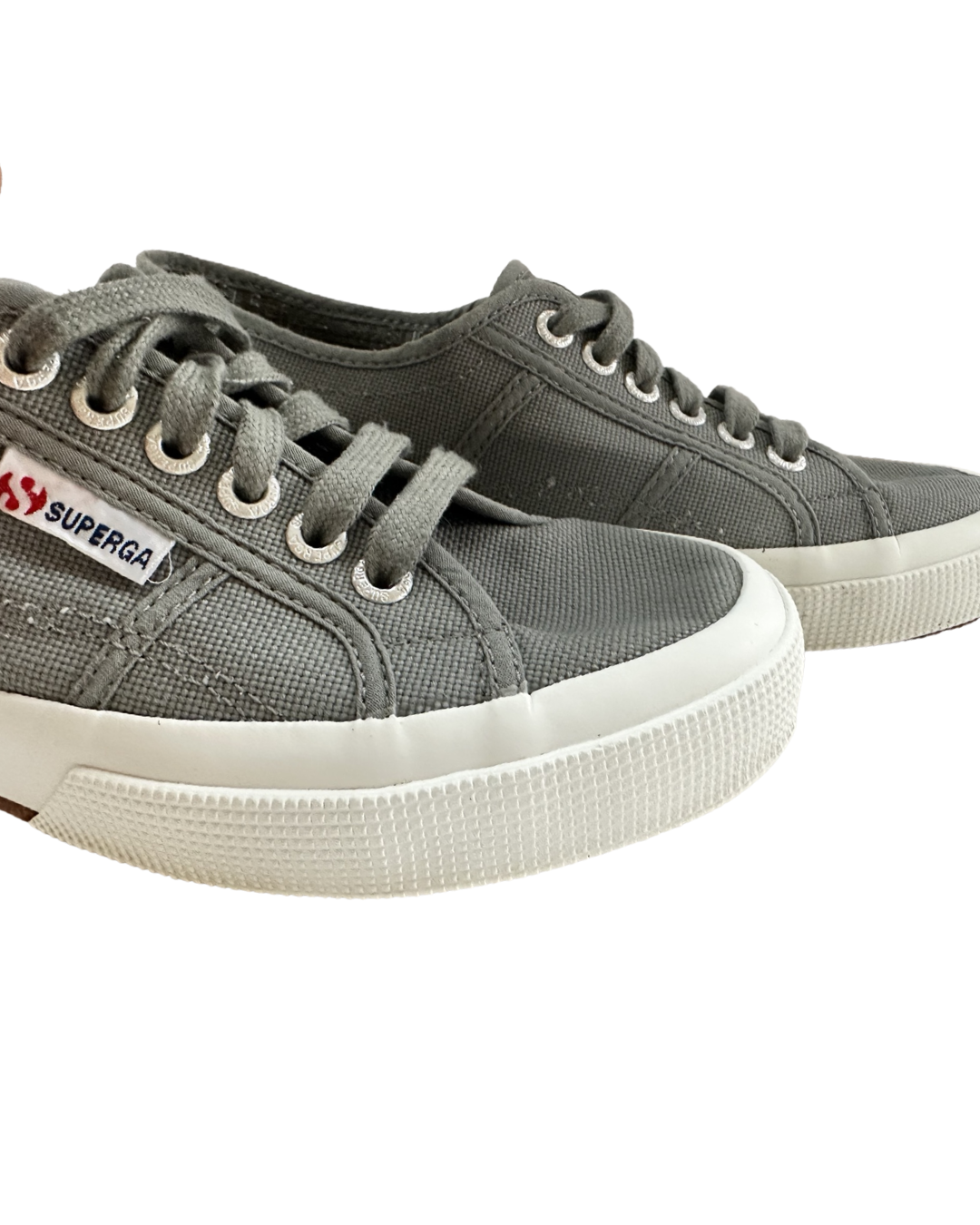 Women’s Size 8.5 / Men’s Size 7 Gray Superga Canvas Sneakers Shoes