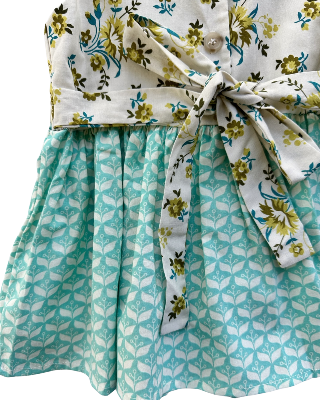 12M-18M Baby Girl Cheeky Plum Boutique Retro Floral Dress