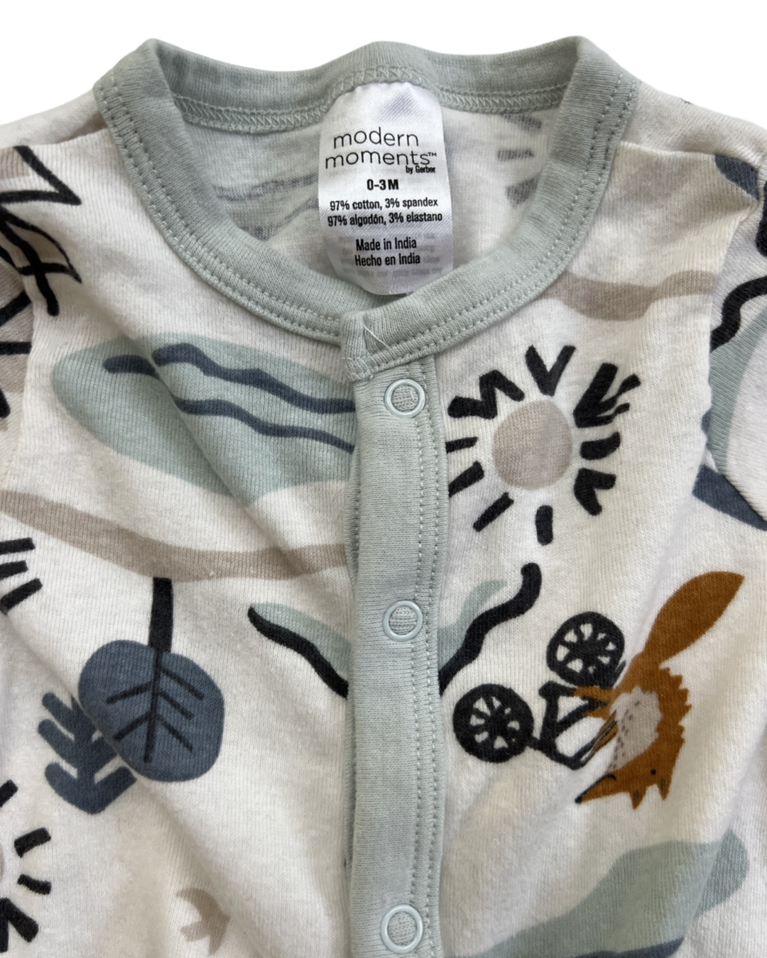 0-3M Baby Boy Modern Moments Fox Sleeper