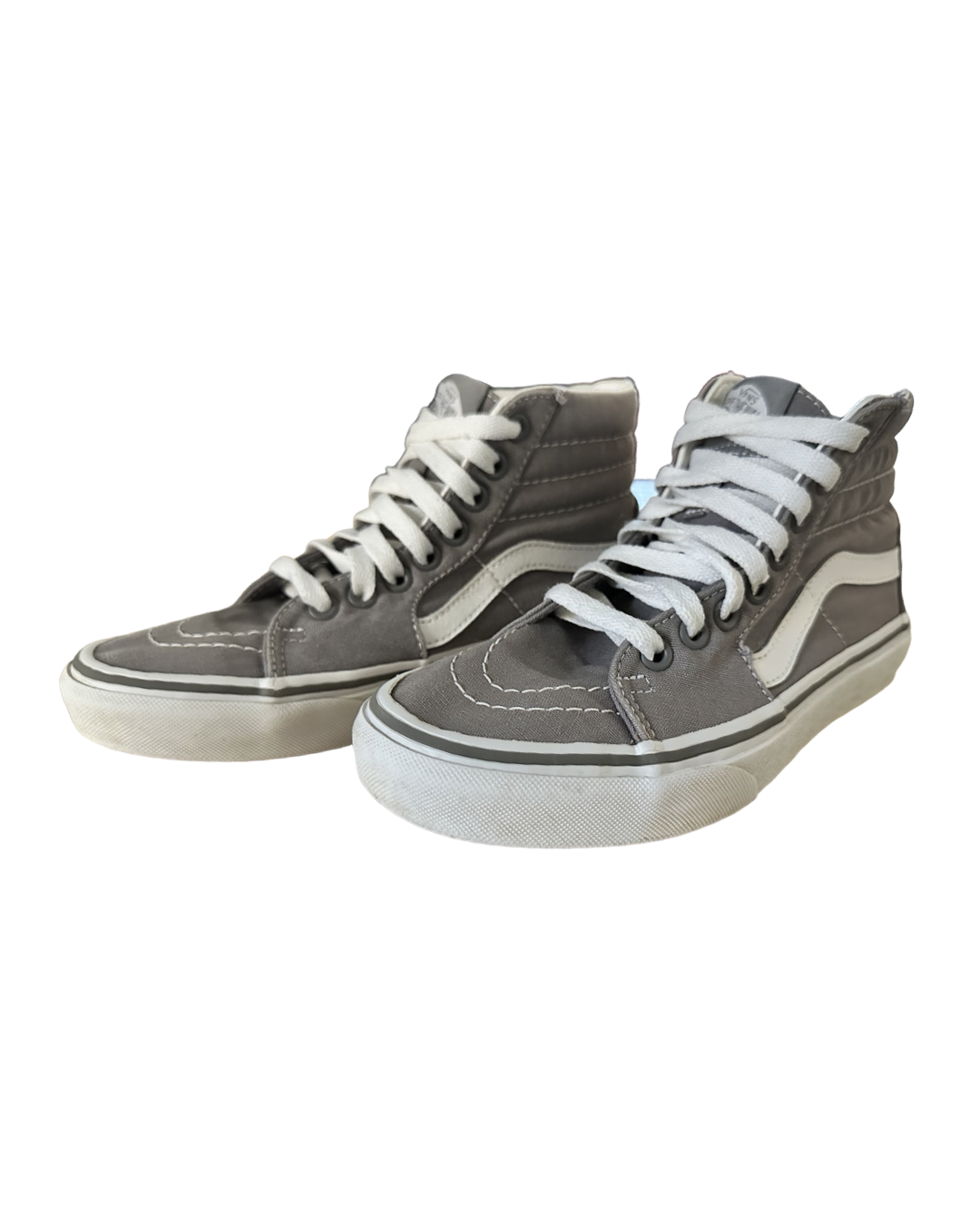 Men’s 4.0/ Women’s 5.5 Vans Frost Gray Hi Top Sk8 Canvas Shoes Sneakers Men Size 4 / Women 5.5