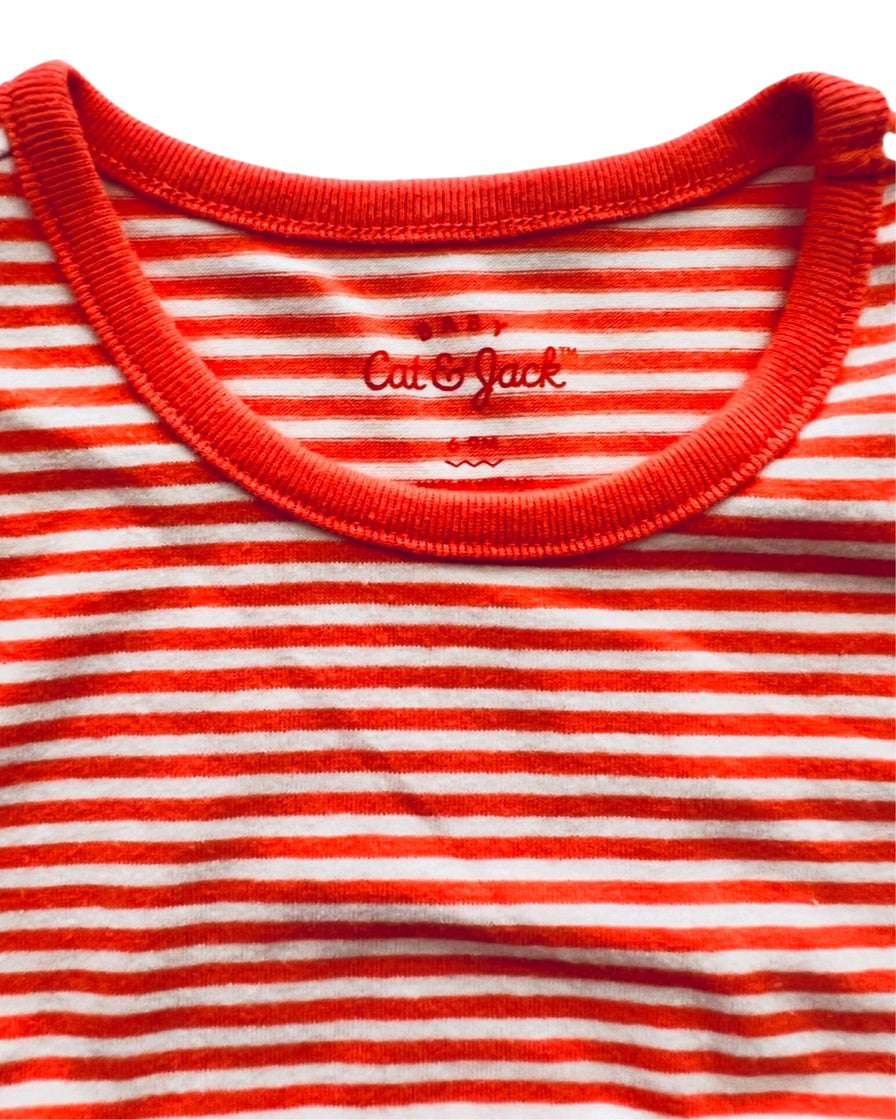 3-6M Baby Girl Cat & Jack Striped Top