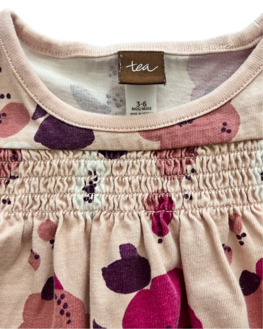 3-6M Baby Girl Long Sleeve TEA Collection Floral Dress