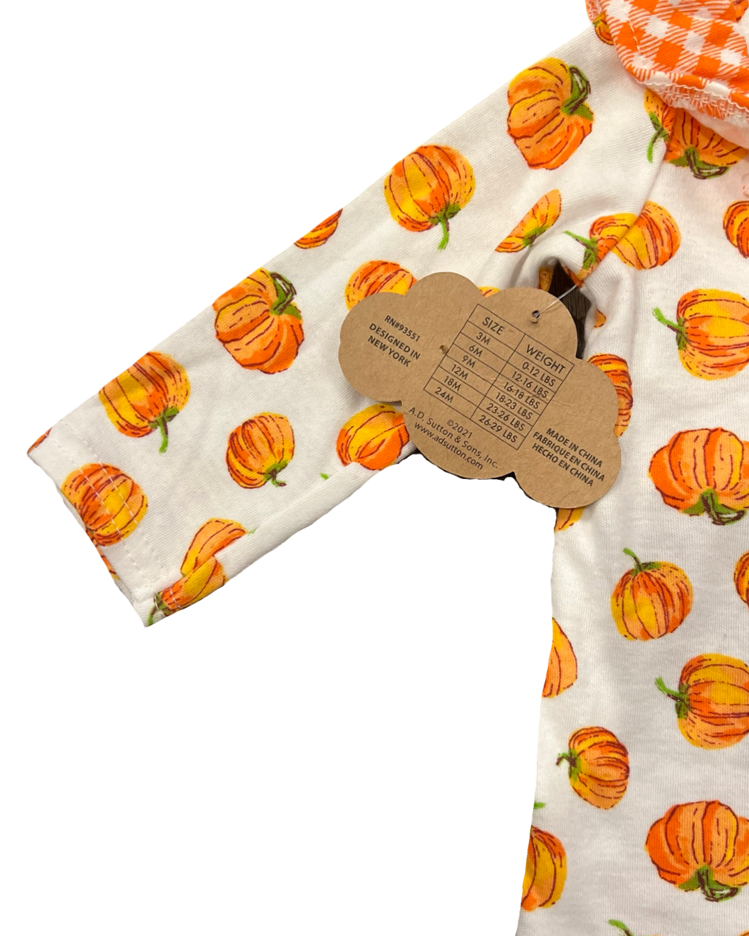 6M Baby Girl Baby Essentials Pumpkin Romper & Headband