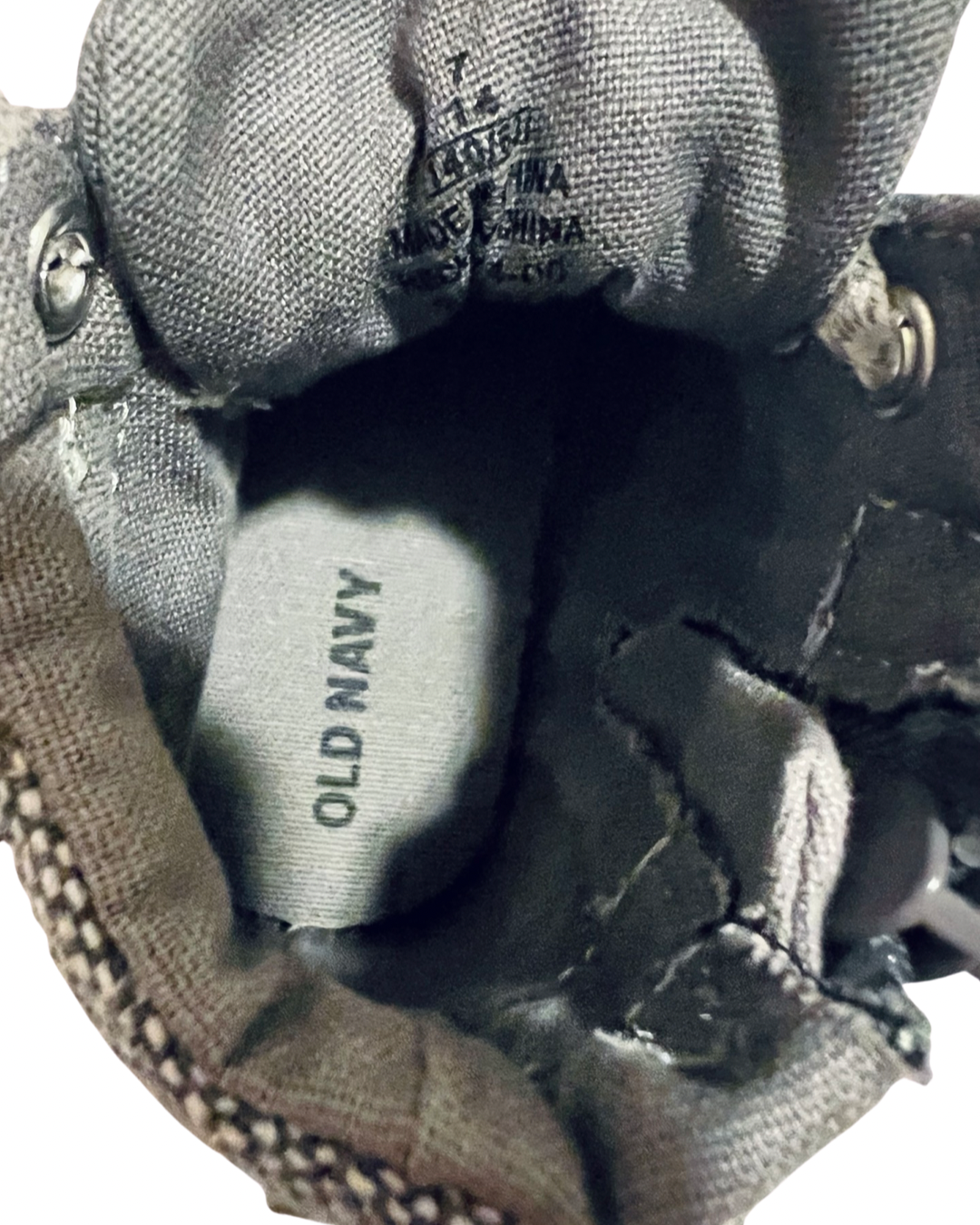 7C Toddler Boy Gray Old Navy Hi Top Shoes