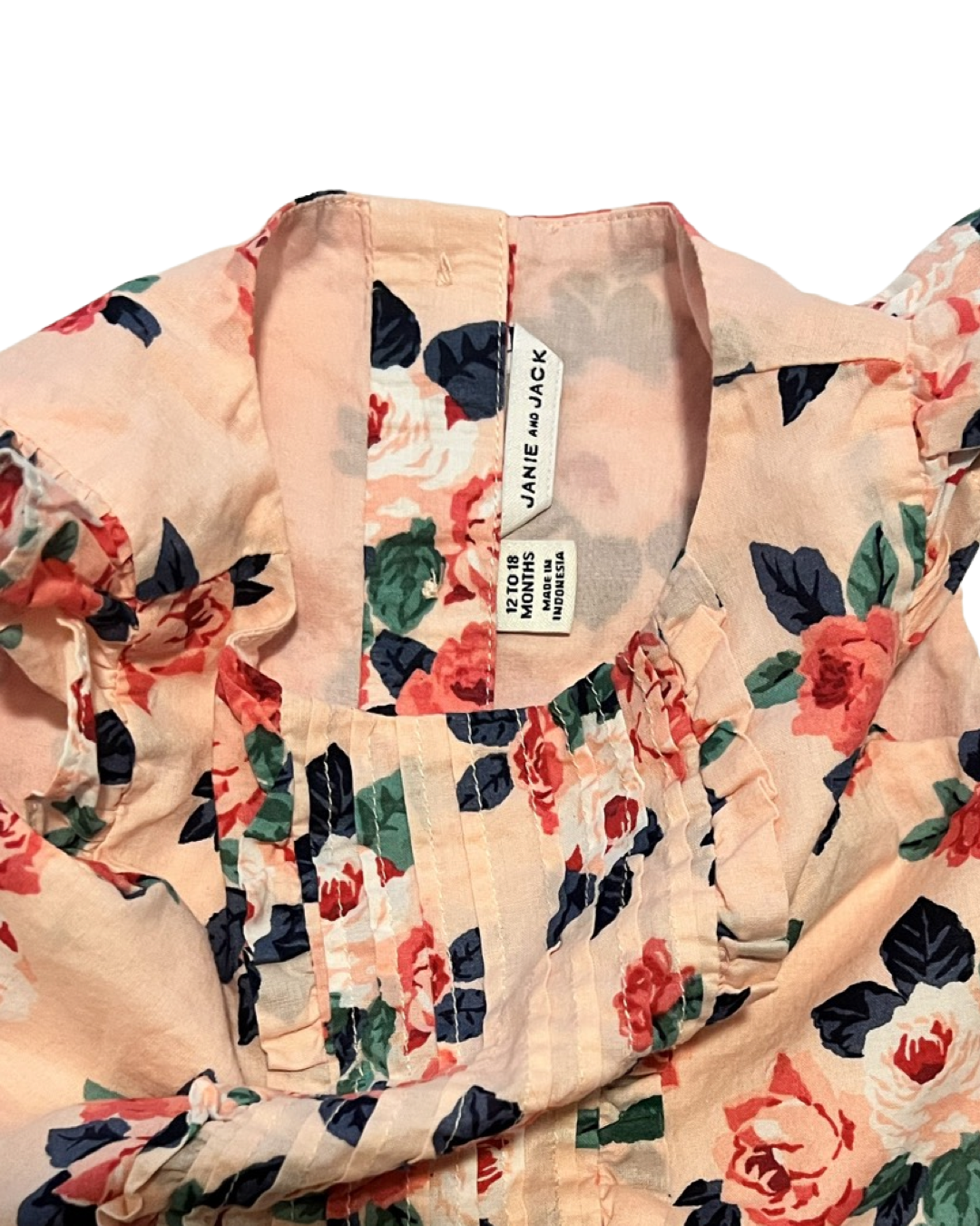 12M-18M Baby Girl Janie & Jack Pink Floral Top