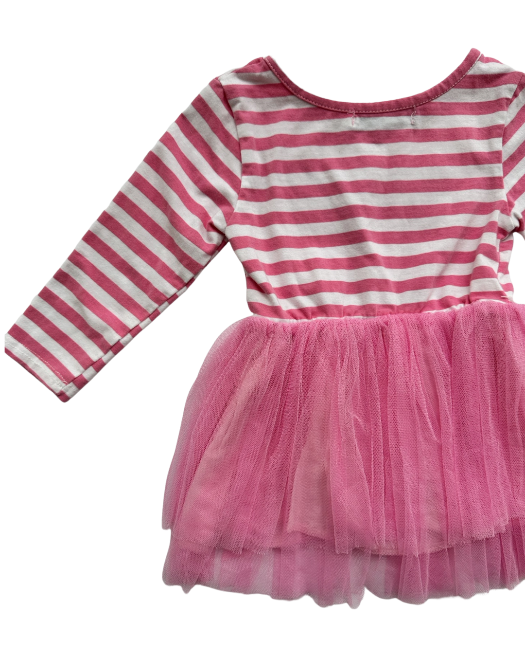 12M Toddler Girl Pink Tutu Tulle One Birthday Dress