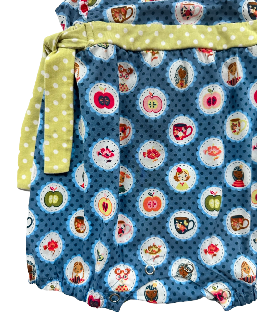 6-12M Baby Girl Matilda Jane Apple Teachers Pet Bubble Romper