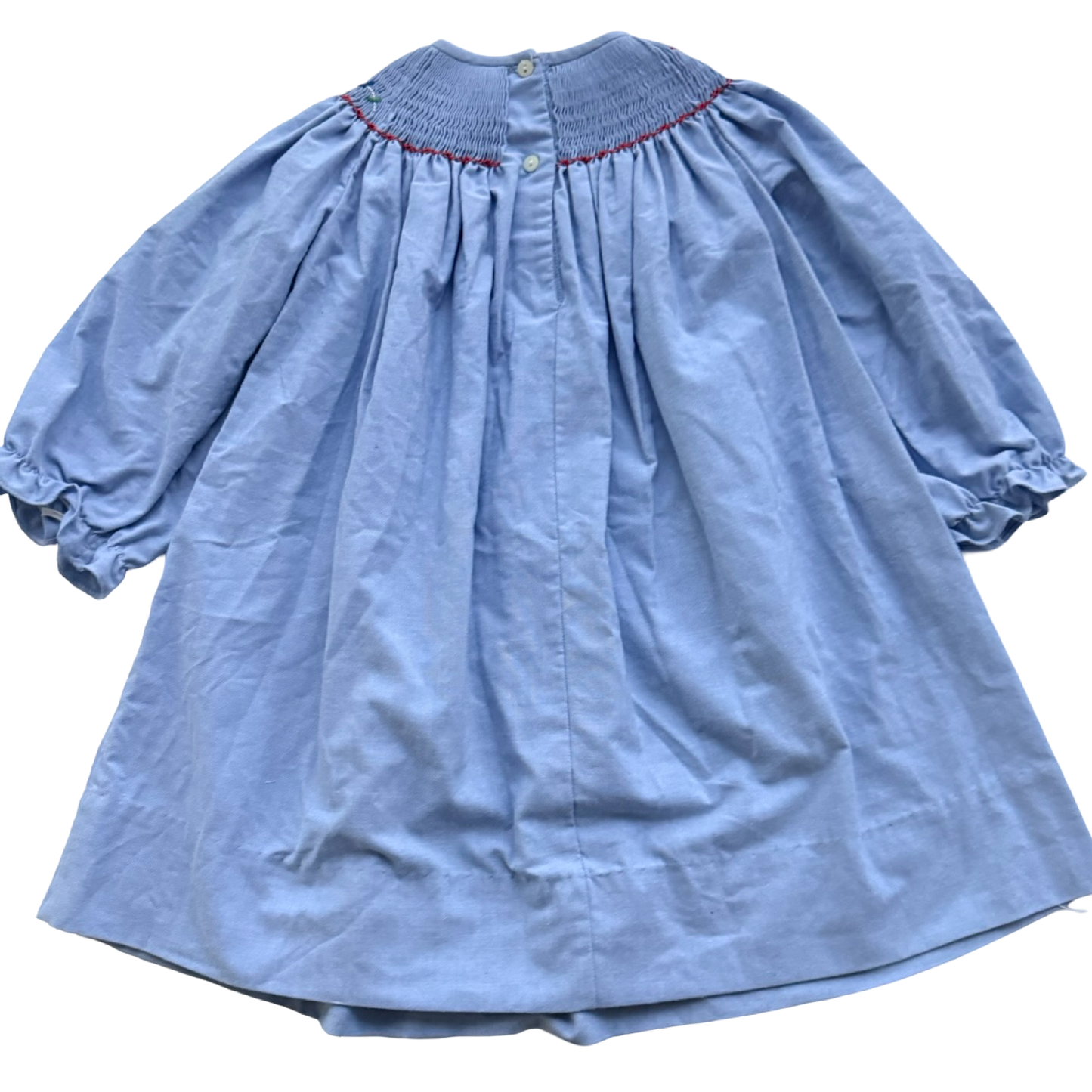 3T Toddler Girl Amanda Remembered Blue Smocked Kite Dress
