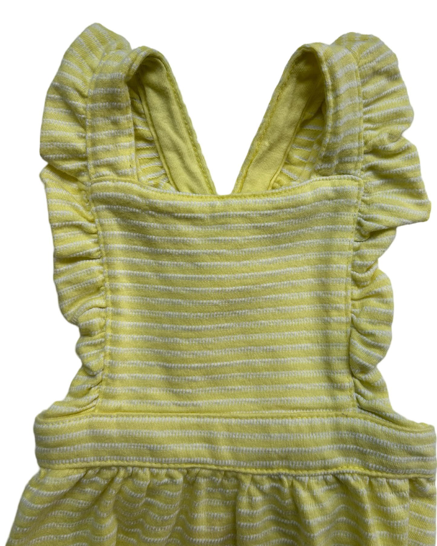 0M -3M Baby Girl’s Cat & Jack Yellow Bubble Romper.