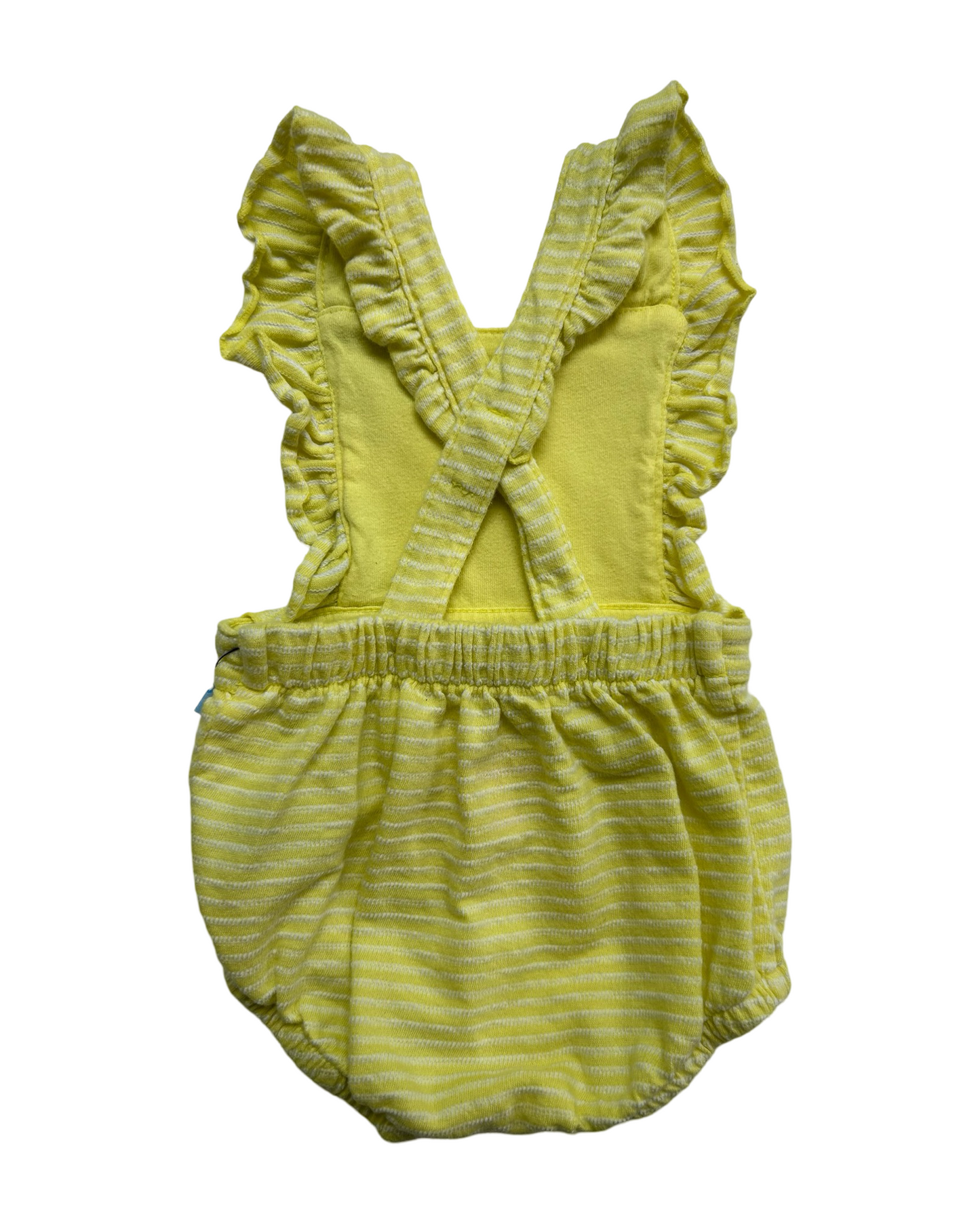 0M -3M Baby Girl’s Cat & Jack Yellow Bubble Romper.