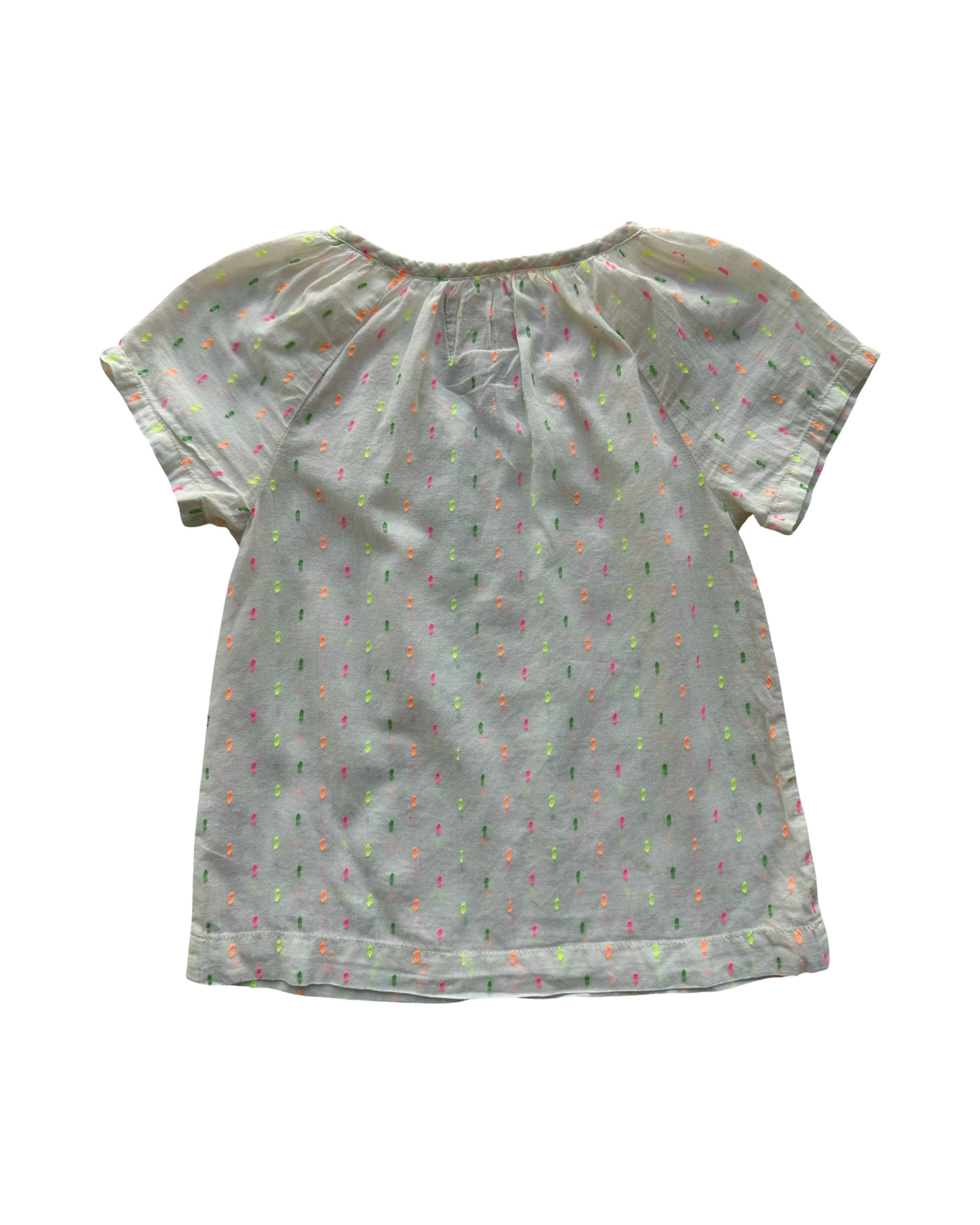 2T-3T XS Toddler Girls Peek Embroidered Tunic Top