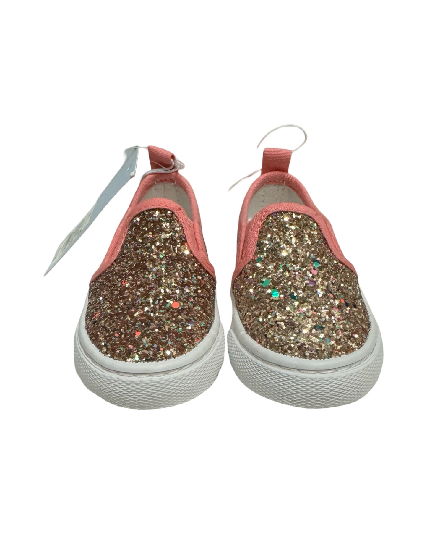 5C Toddler Girl Rose Gold & Pink Cat & Jack Madigan Sneaker Slip On Shoes