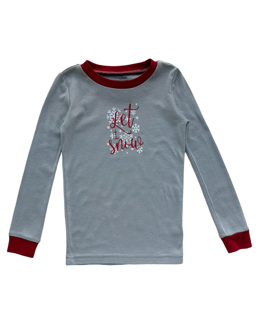 6T Toddler Girls Sleepyheads Christmas Pajama Only Top.