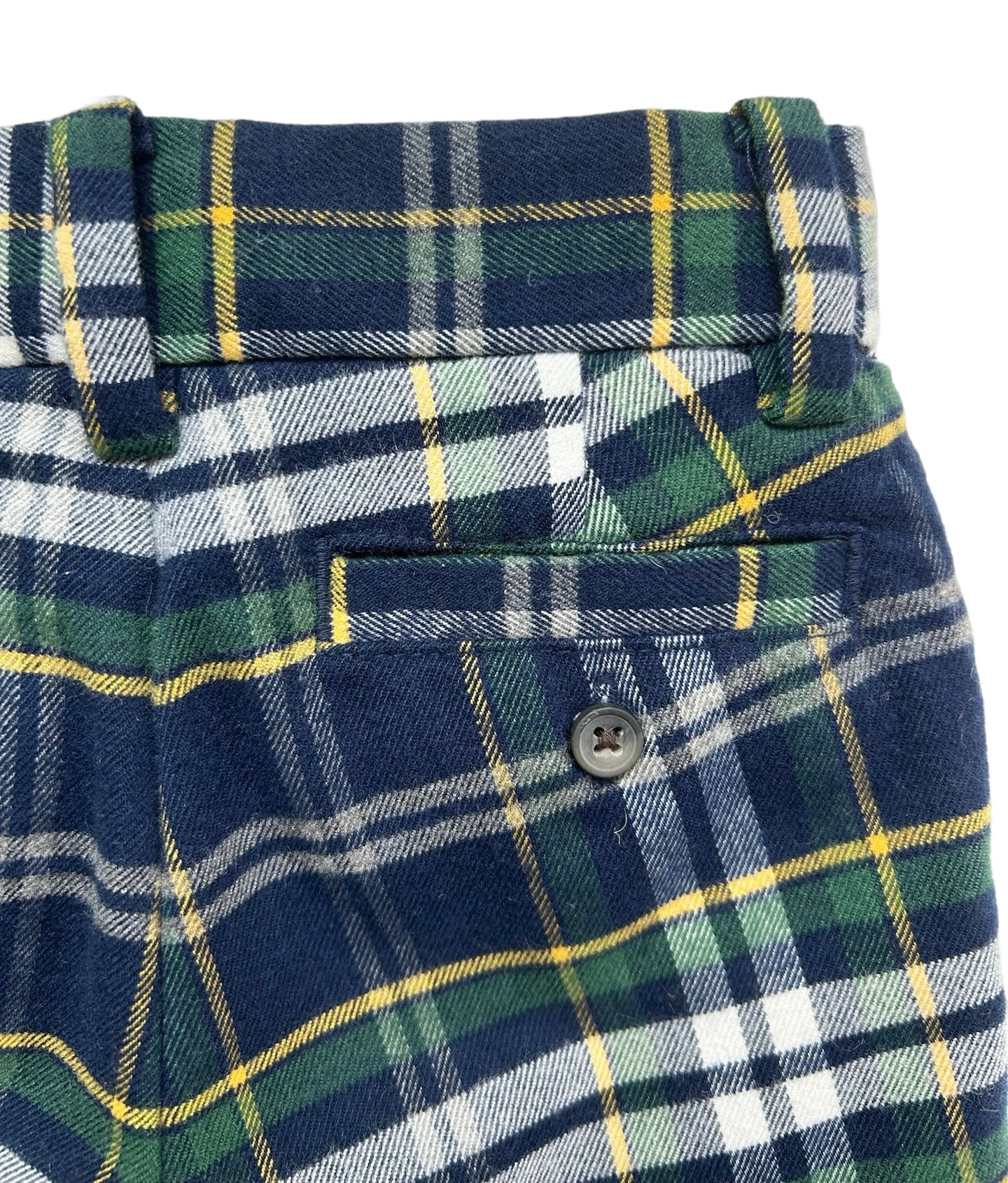 6M-12M Janie & Jack Tartan Plaid Trousers Navy / Green Boy’s.