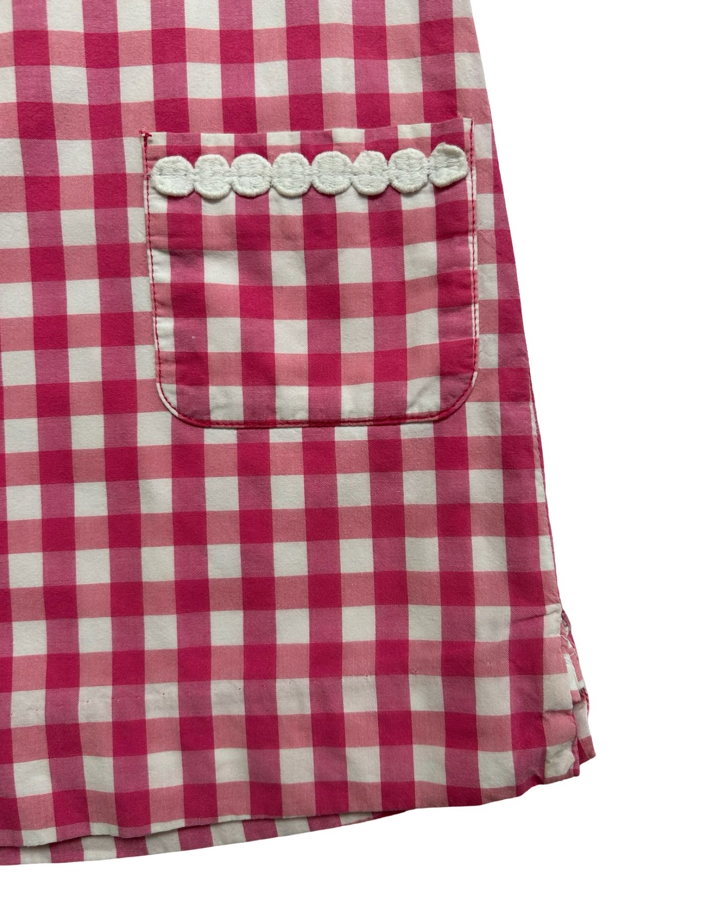 4T Toddler Girls Lilly Pulitzer Pink Gingham Sleeveless Pockets Dress.