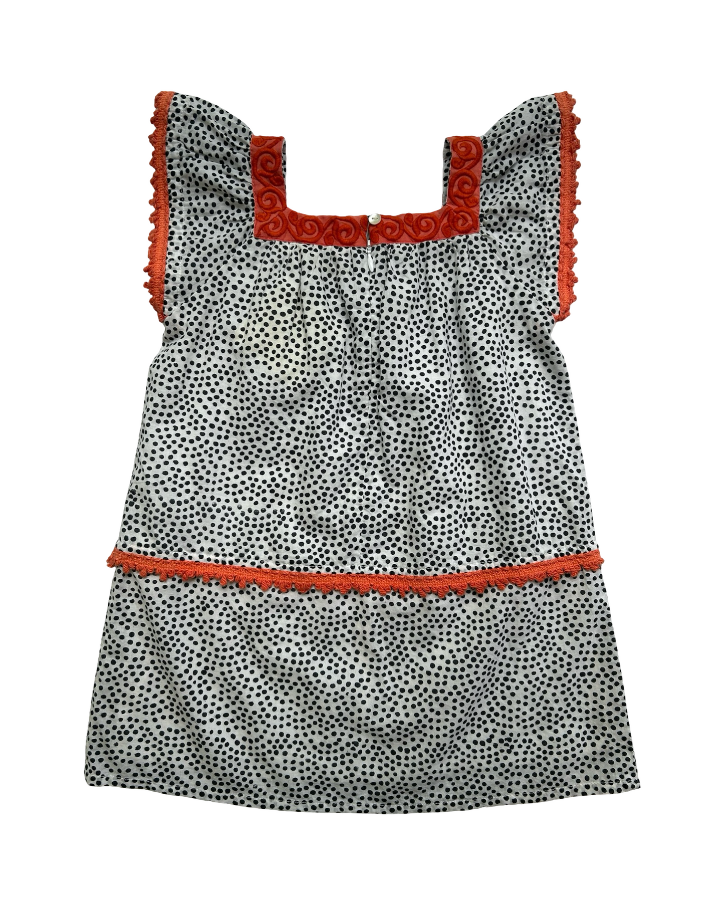 4T Toddler Girl Roller Rabbit Oceania Polka Dot Dress.