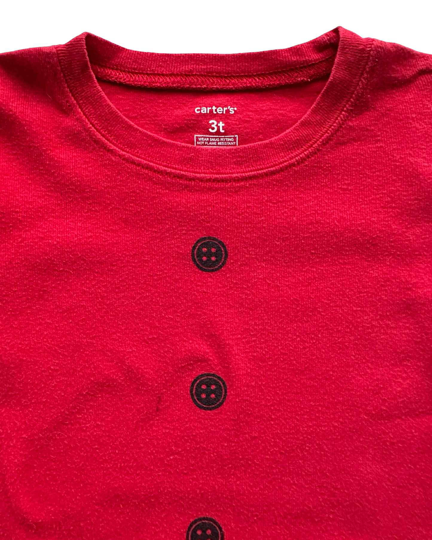 3T Toddler Boy Carter’s Striped Santa Claus Christmas Pajamas 2 Pieces Set