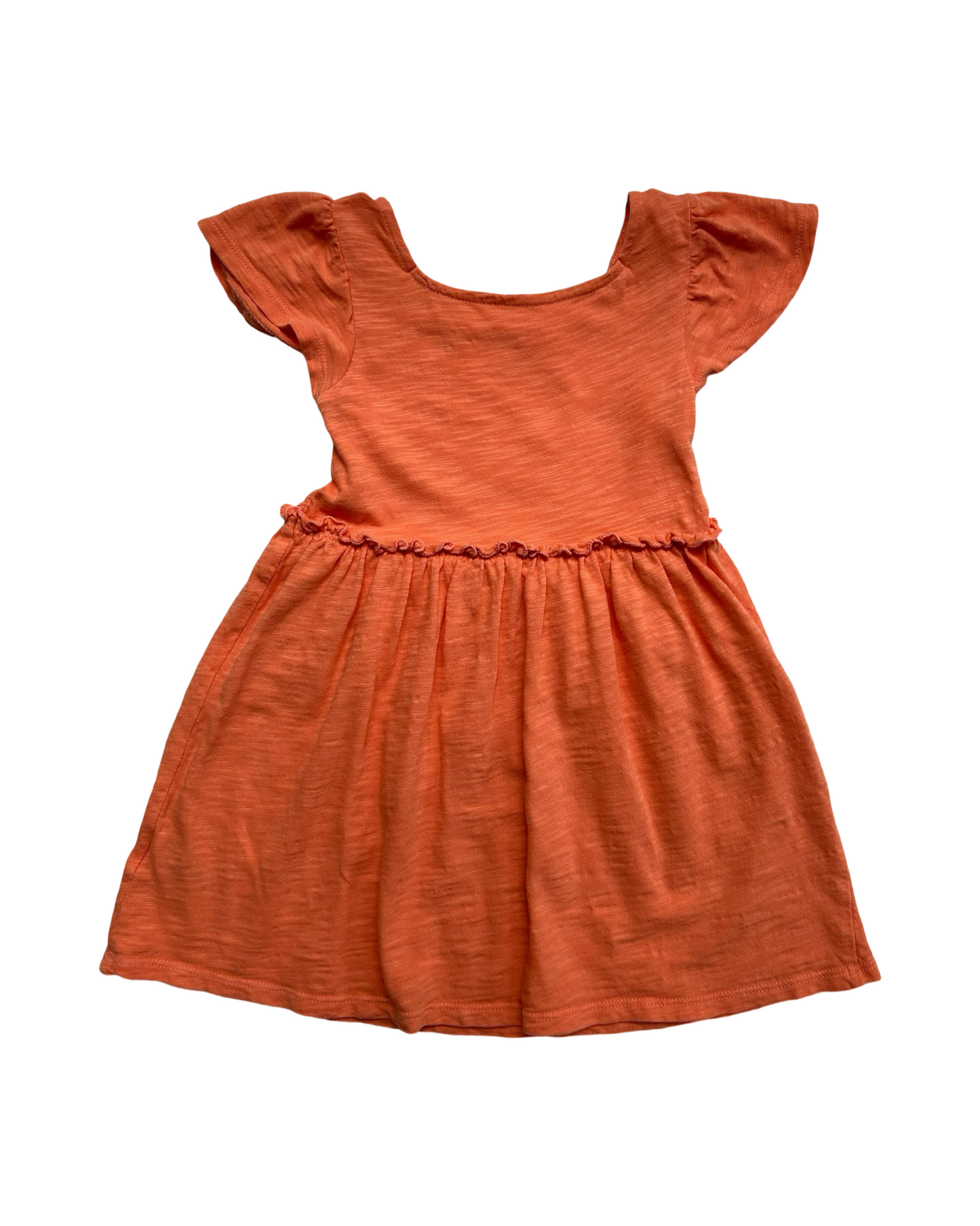 18M Baby Girl Cat & Jack Coral Flutter Sleeve Dress