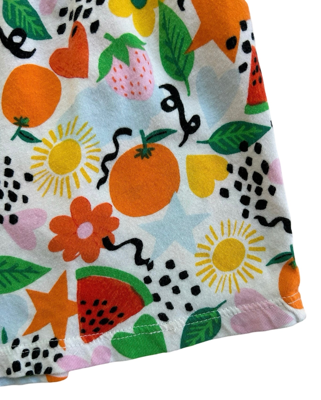 4Y Old Navy Baby Girls Orange Floral Printed Romper.