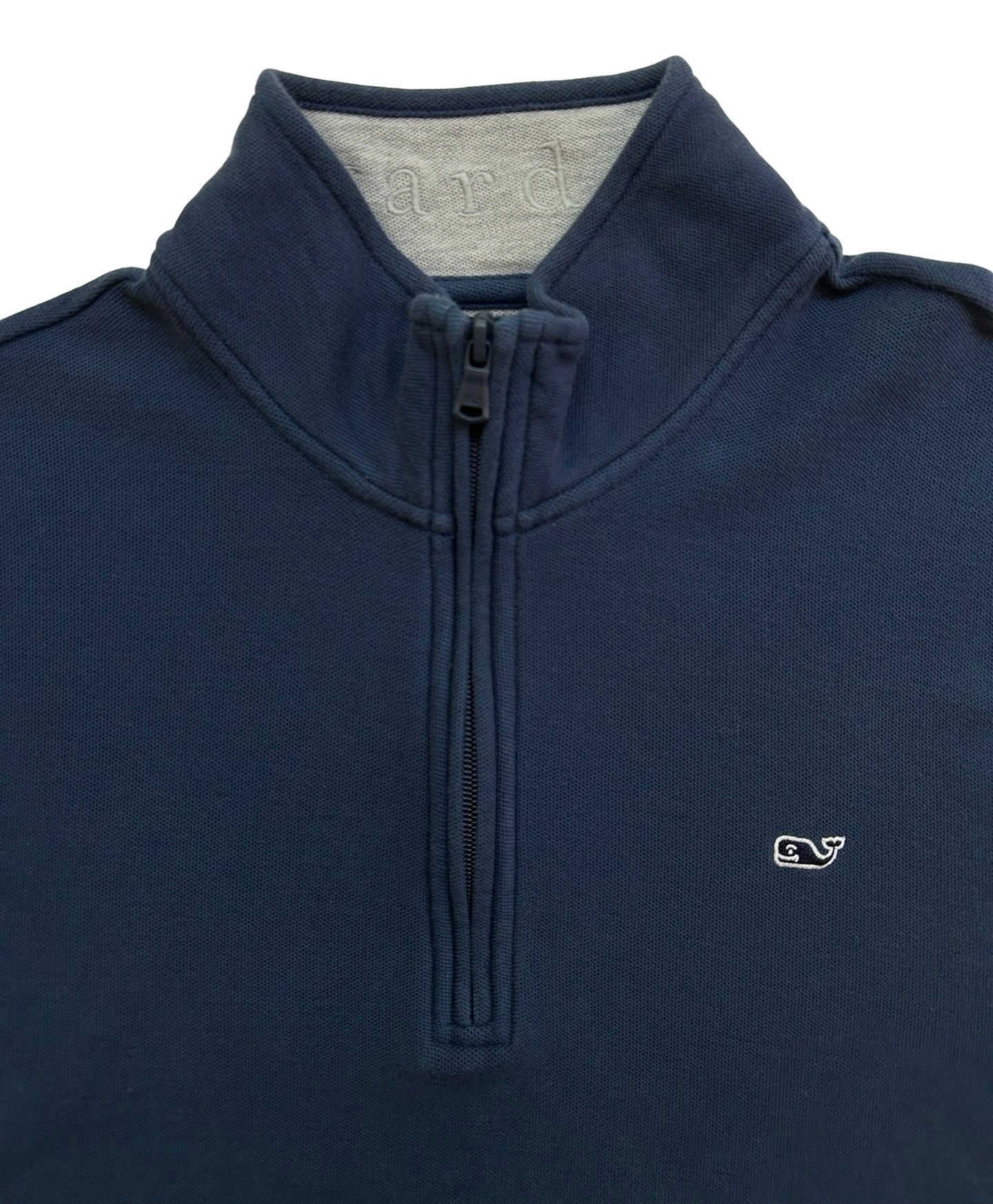 M / Men’s Vineyard Vines Sweater Blue 1/4 Zip Cotton Casual Long Sleeve Pullover.