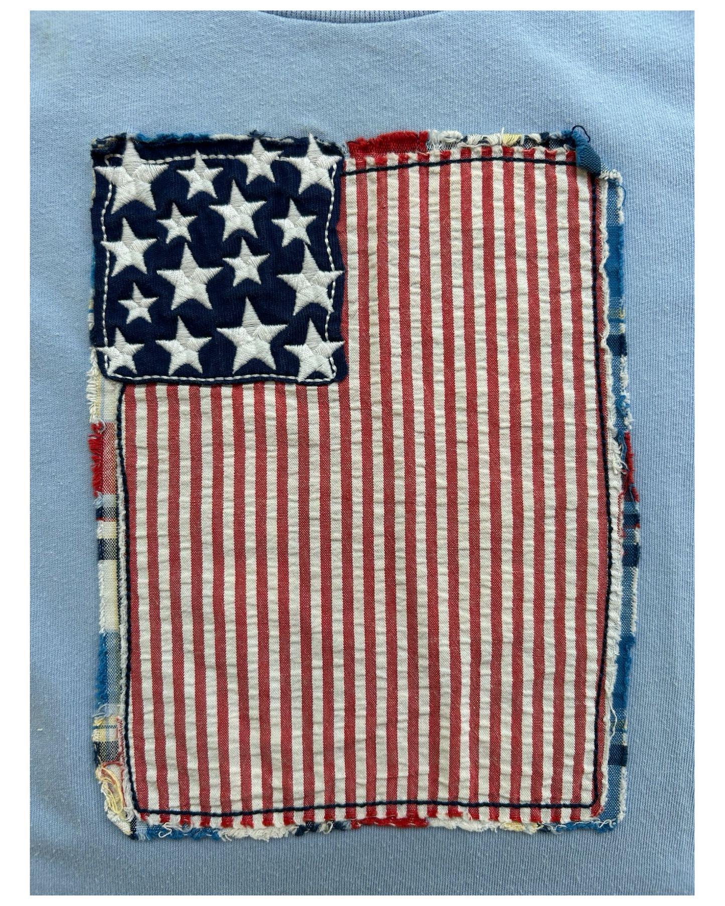 18M Baby Boys Nursery Rhyme American Flag 🇺🇸 Appliqué Design 4Th  Of July Shirt