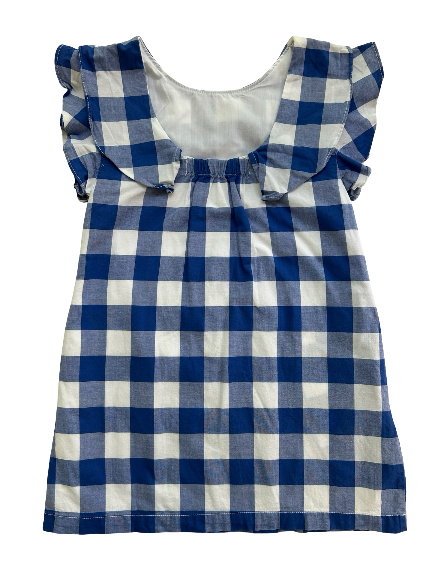 4T Toddlers Girls Carter’s Gingham Flutter Sleeves Dress.