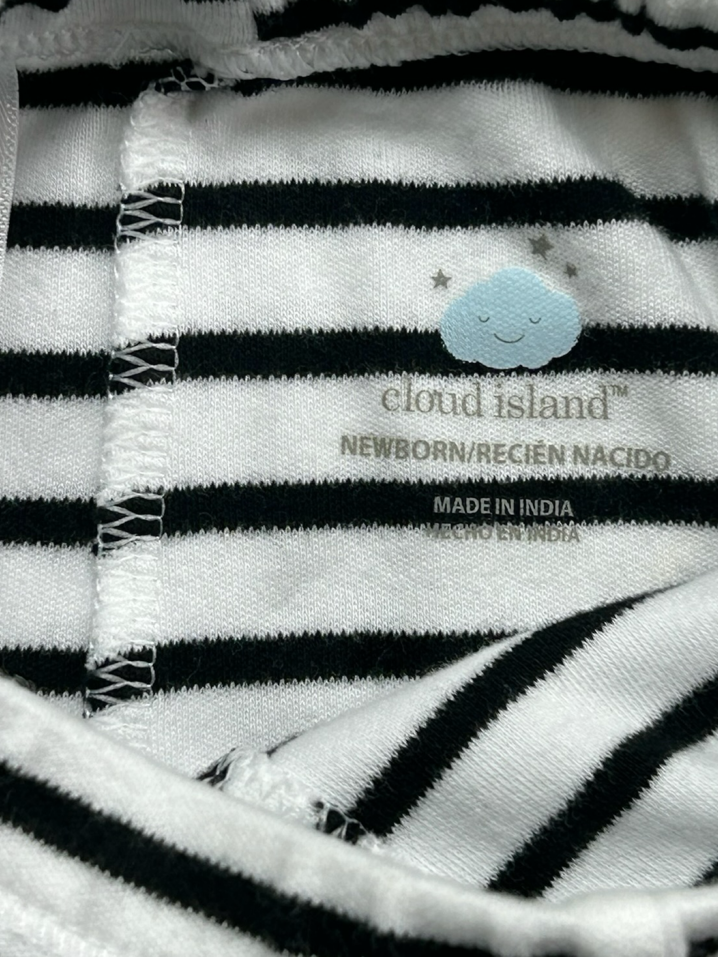 NB Baby Girls/Boys Cloud Island Striped Pants.