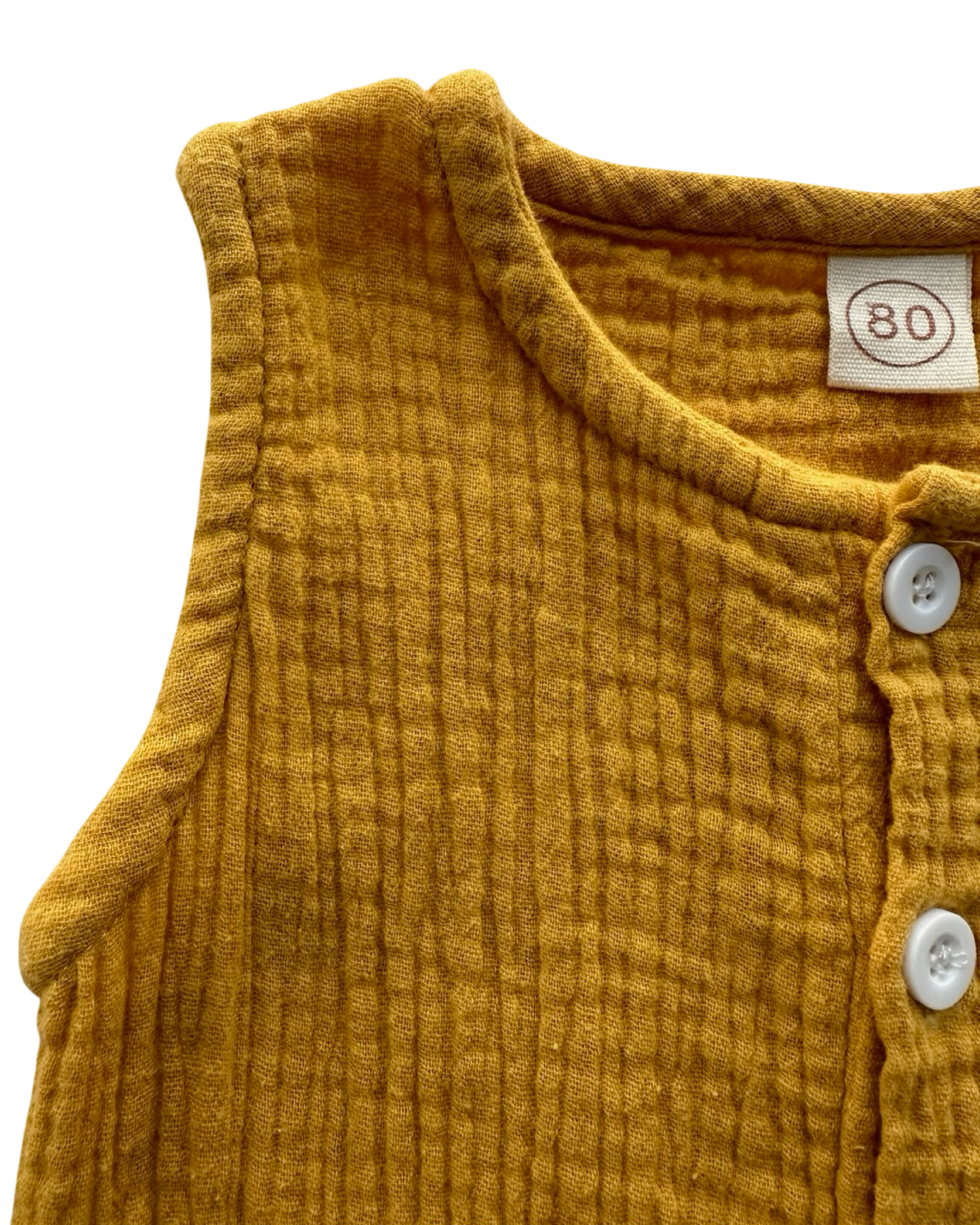 80/CM - 9M - 12M Baby Girls Summer Muslin Romper