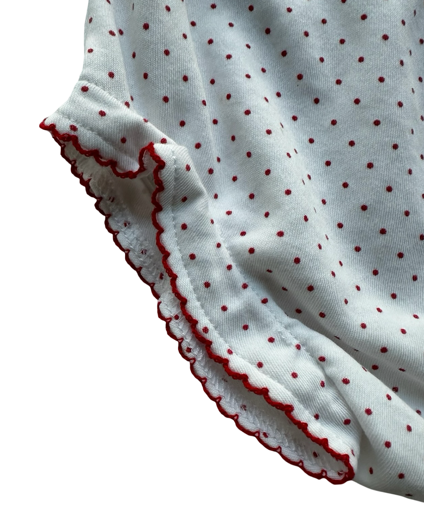 9M Baby Girls Kissy Kissy First Christmas Diaper Cover Polka Dots.