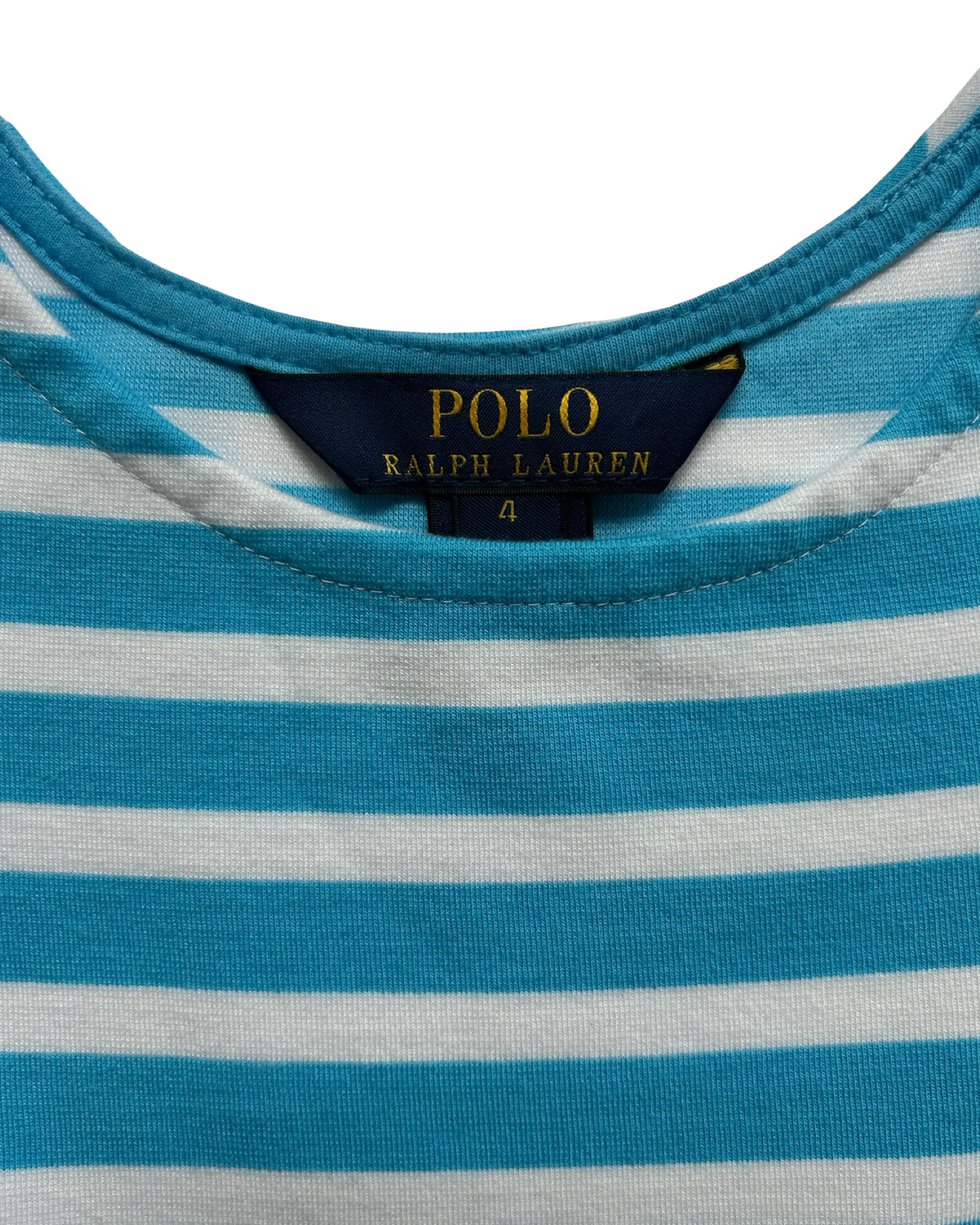 4 Toddlers Girls Polo Ralph Lauren Striped Pleats Dress