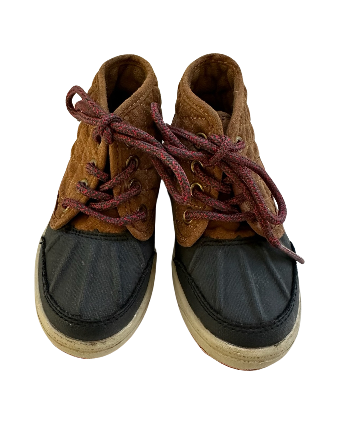 6C Toddler Boy OshKosh B'Gosh Navy / Brown Duck Boots
