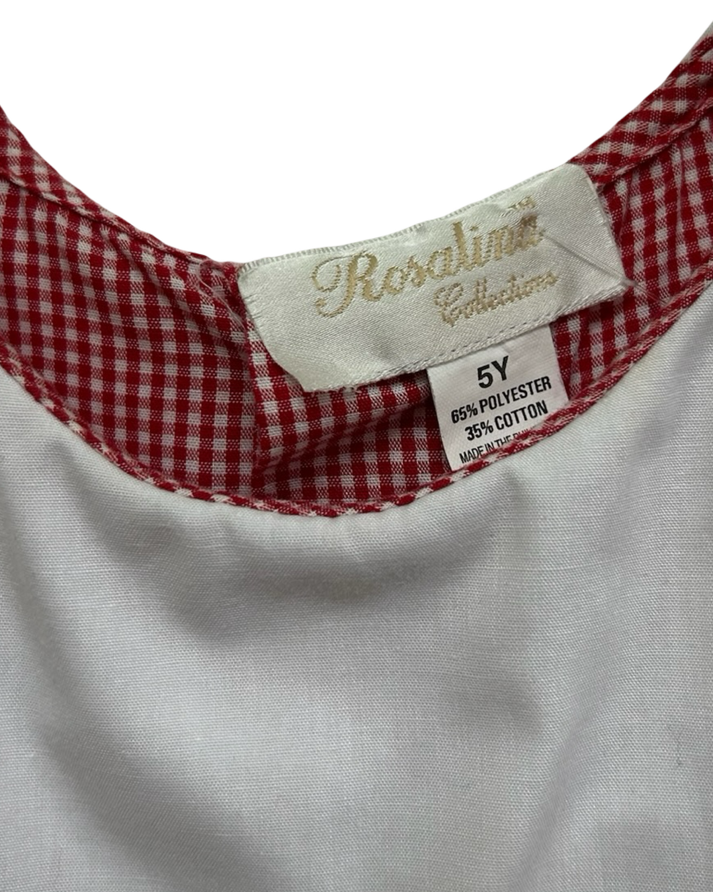 5T Toddler Girls Rosalina Collection Christmas Embroidered Short Sleeves Dress