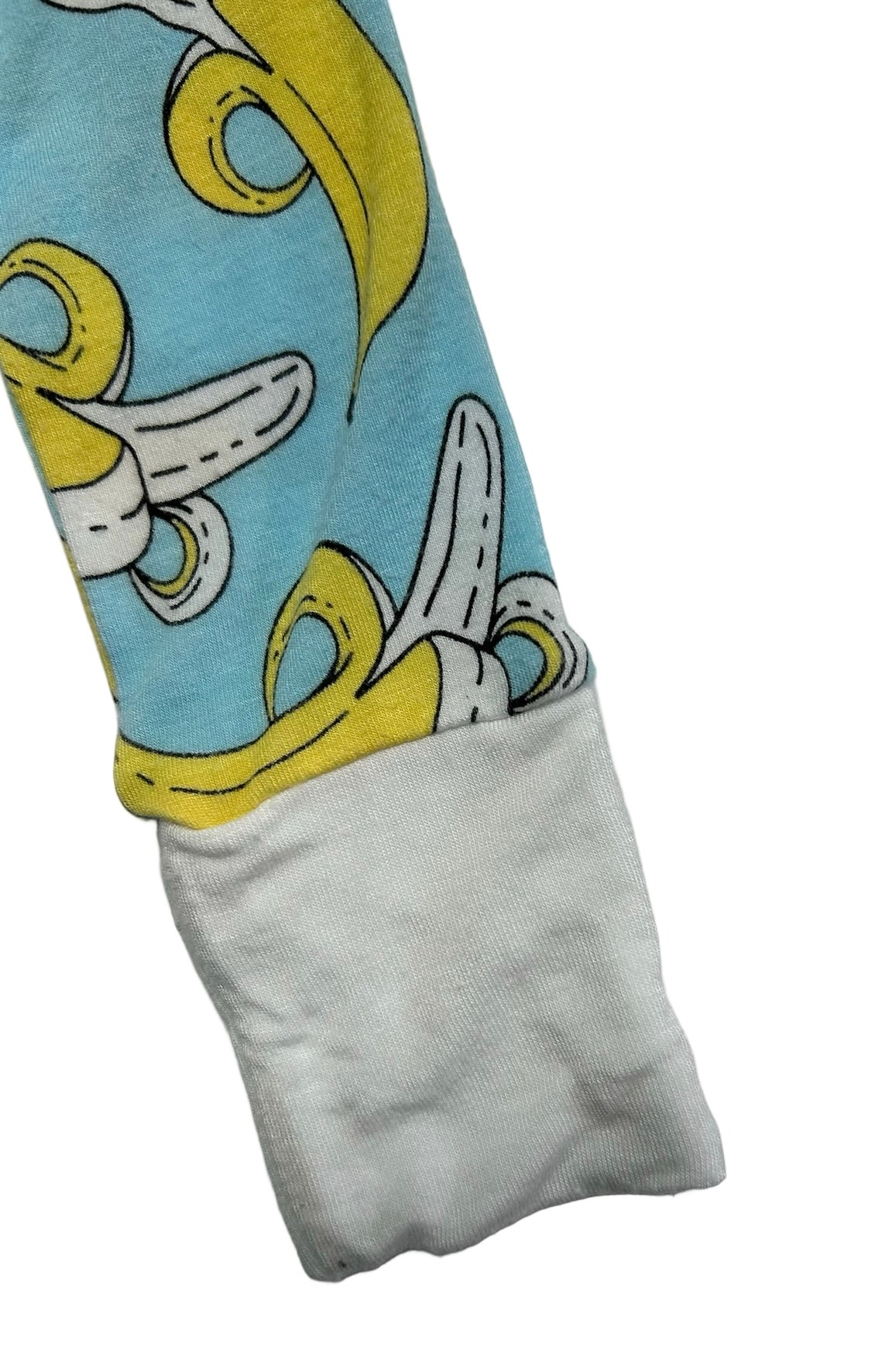12M - 18M Baby Boy’s Little Sleepies Bananas Bamboo Viscose Zippy PJs, One Piece.