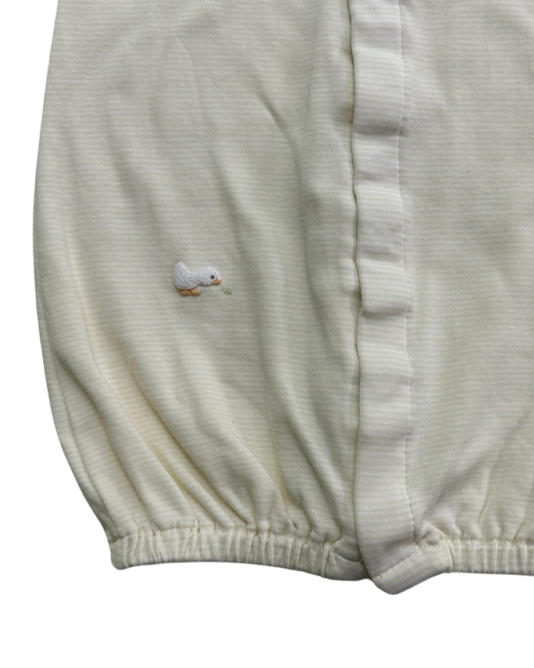 Baby Girl / Boy Small Kissy Kissy Pale Yellow Duck Convertible Gown Romper