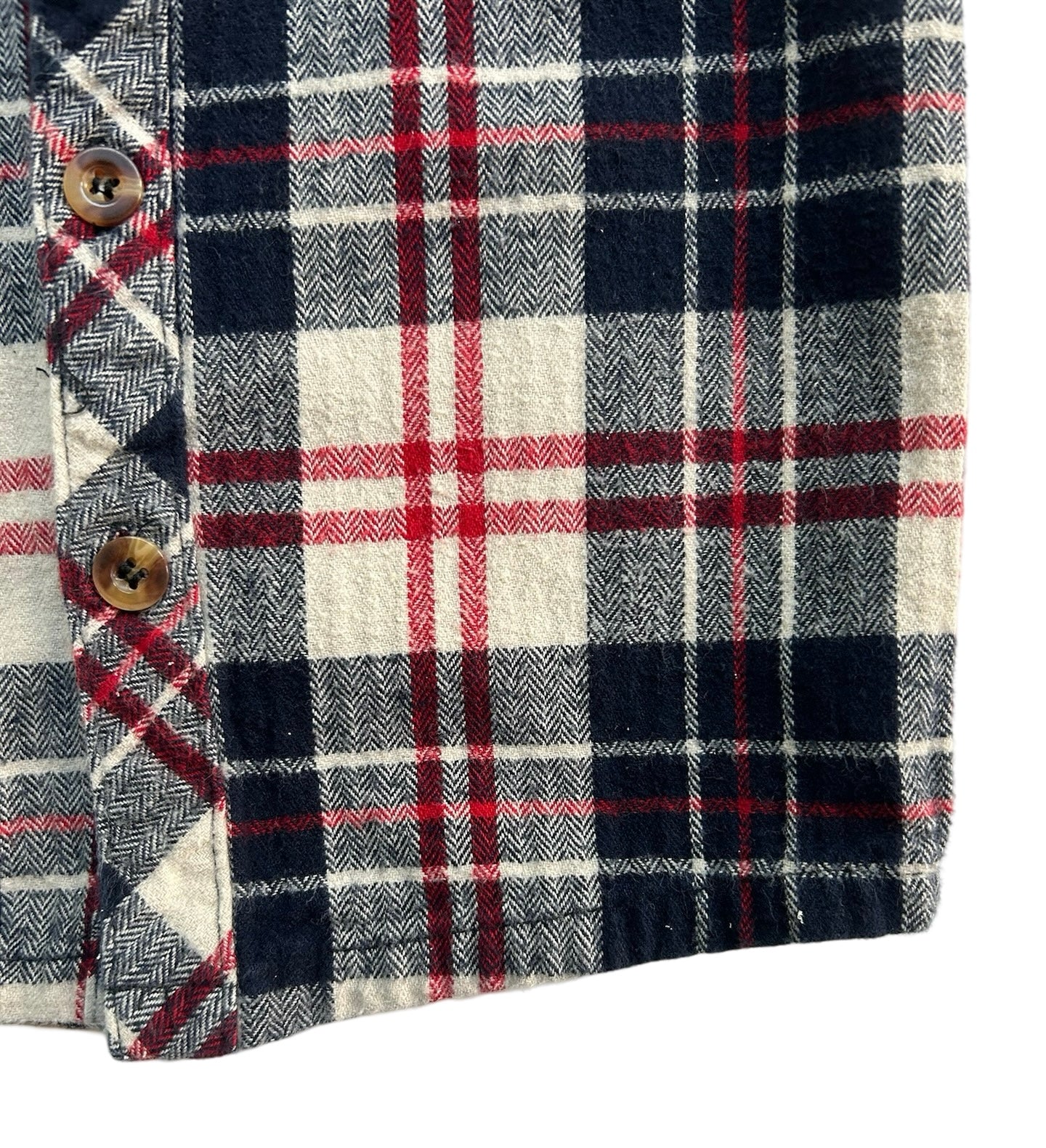18M-24M Baby Boy Little Bipsy Long Sleeve Plaid Shacket Top