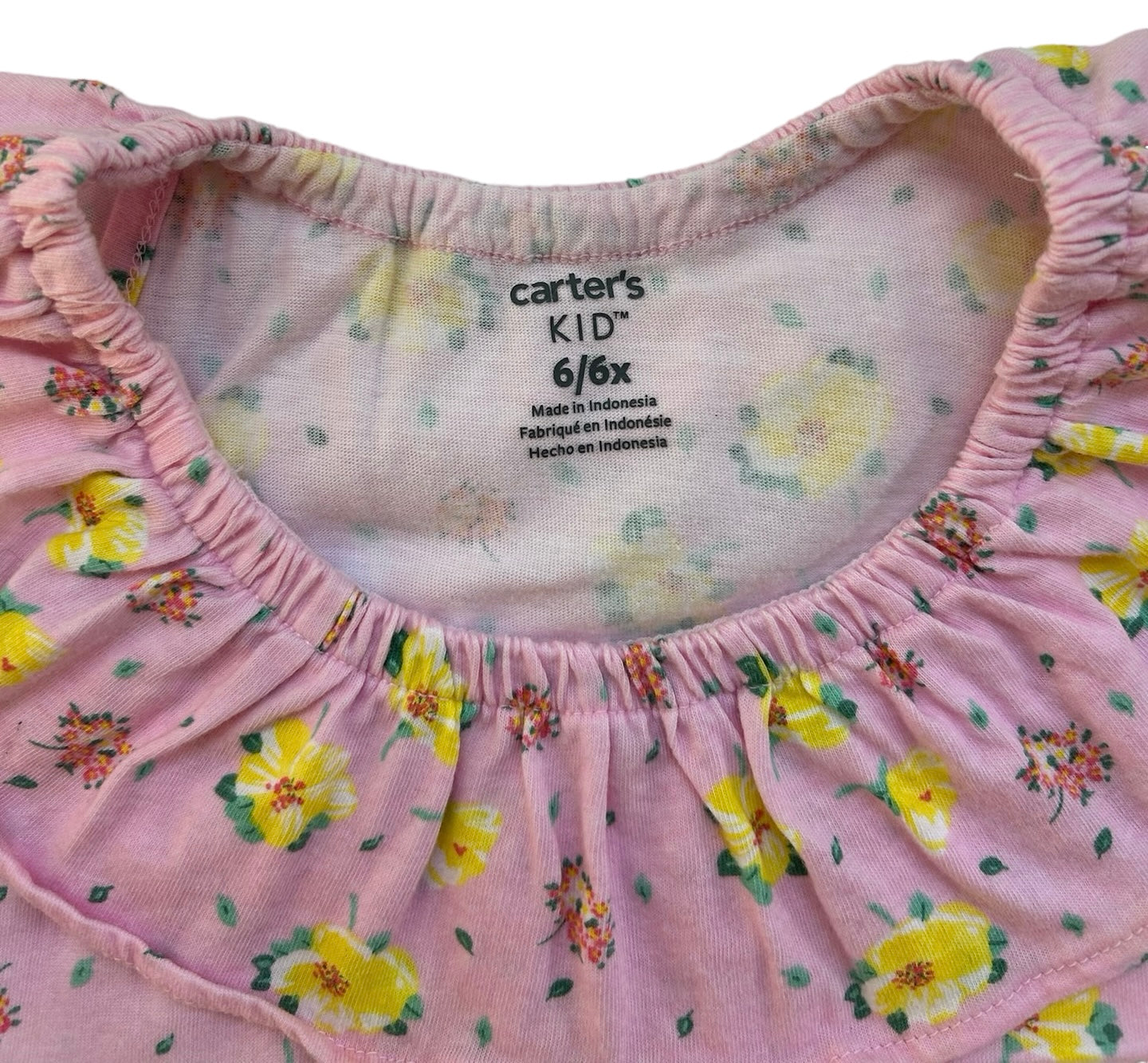 6/6X Toddler Girl’s Carters Kid Floral Jersey Print Romper