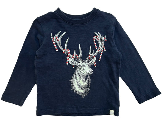 2T Toddler Boy Gap Reindeer Long Sleeve Shirt